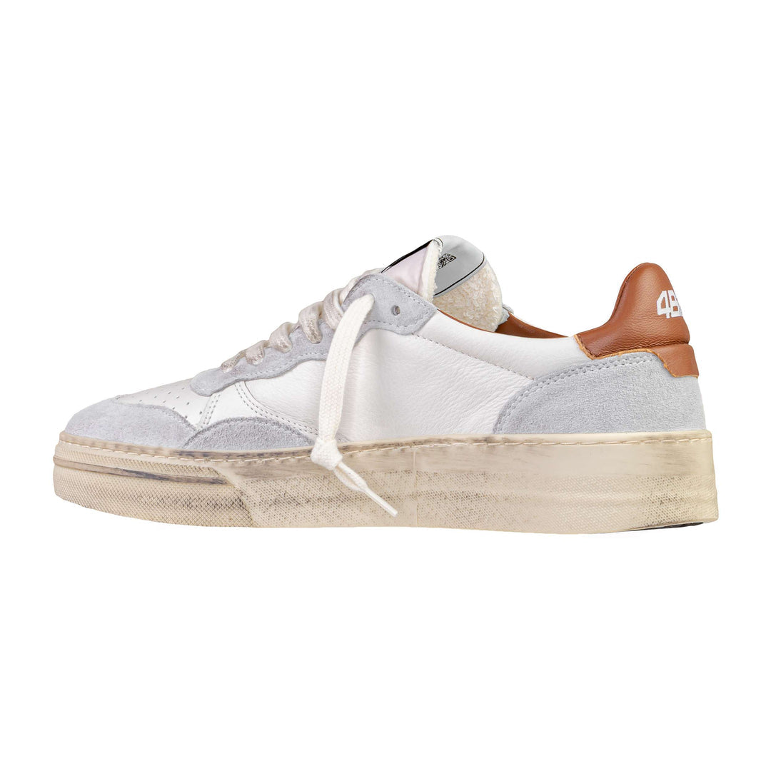 4B12 SNEAKERS HYPER WHITE BROWN