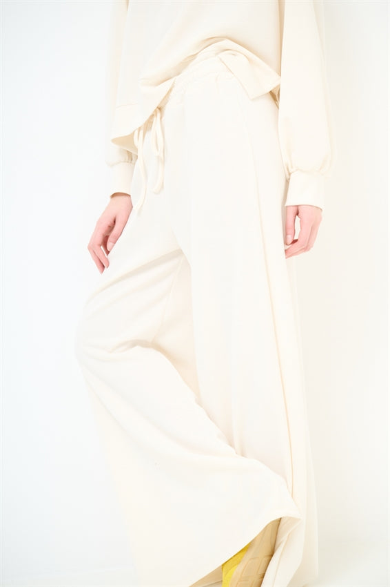 KIKISIX PANTALONE PALAZZO BURRO
