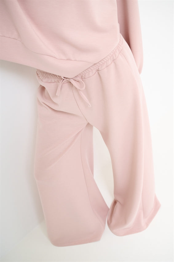 KIKISIX PANTALONE PALAZZO MODAL ROSA