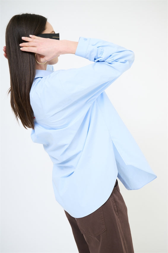 KIKISIX CAMICIA ‘AMAMI’ CELESTE