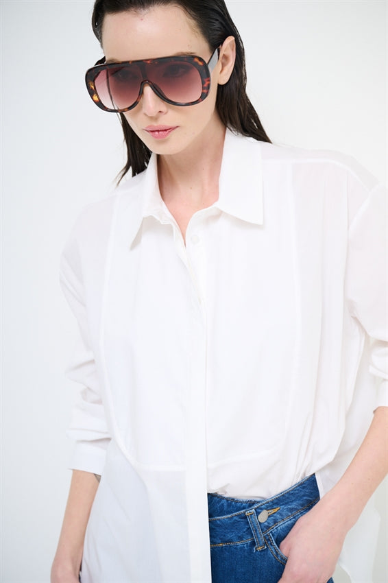 KIKISIX CAMICIA ‘AMAMI’ PANNA