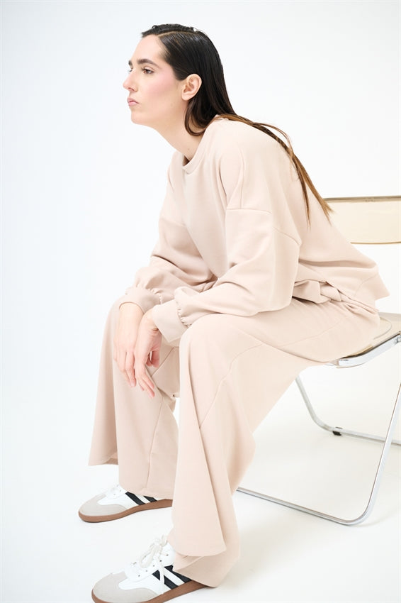KIKISIX FELPA OVER BEIGE