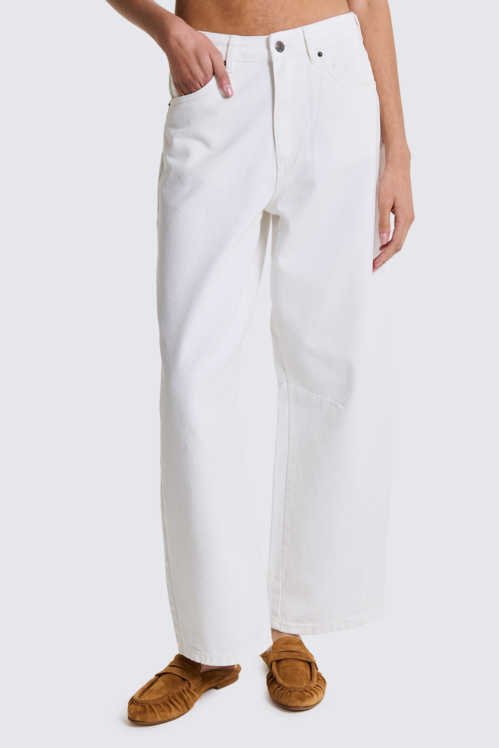 TWO WAY JEANS SEOUL BARREL BIANCO