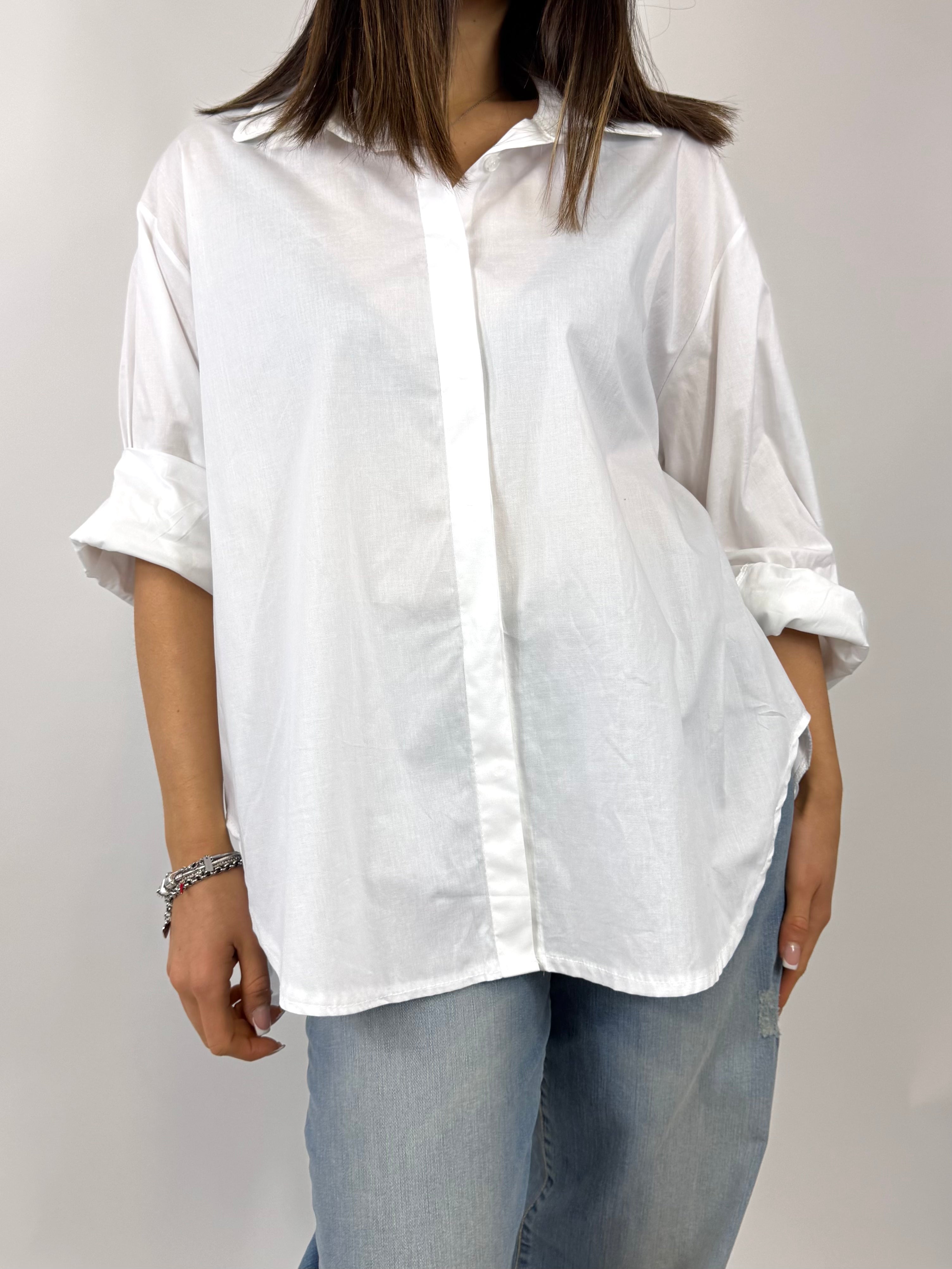 CECILE CAMICIA ‘NO VABBÈ’ BIANCA