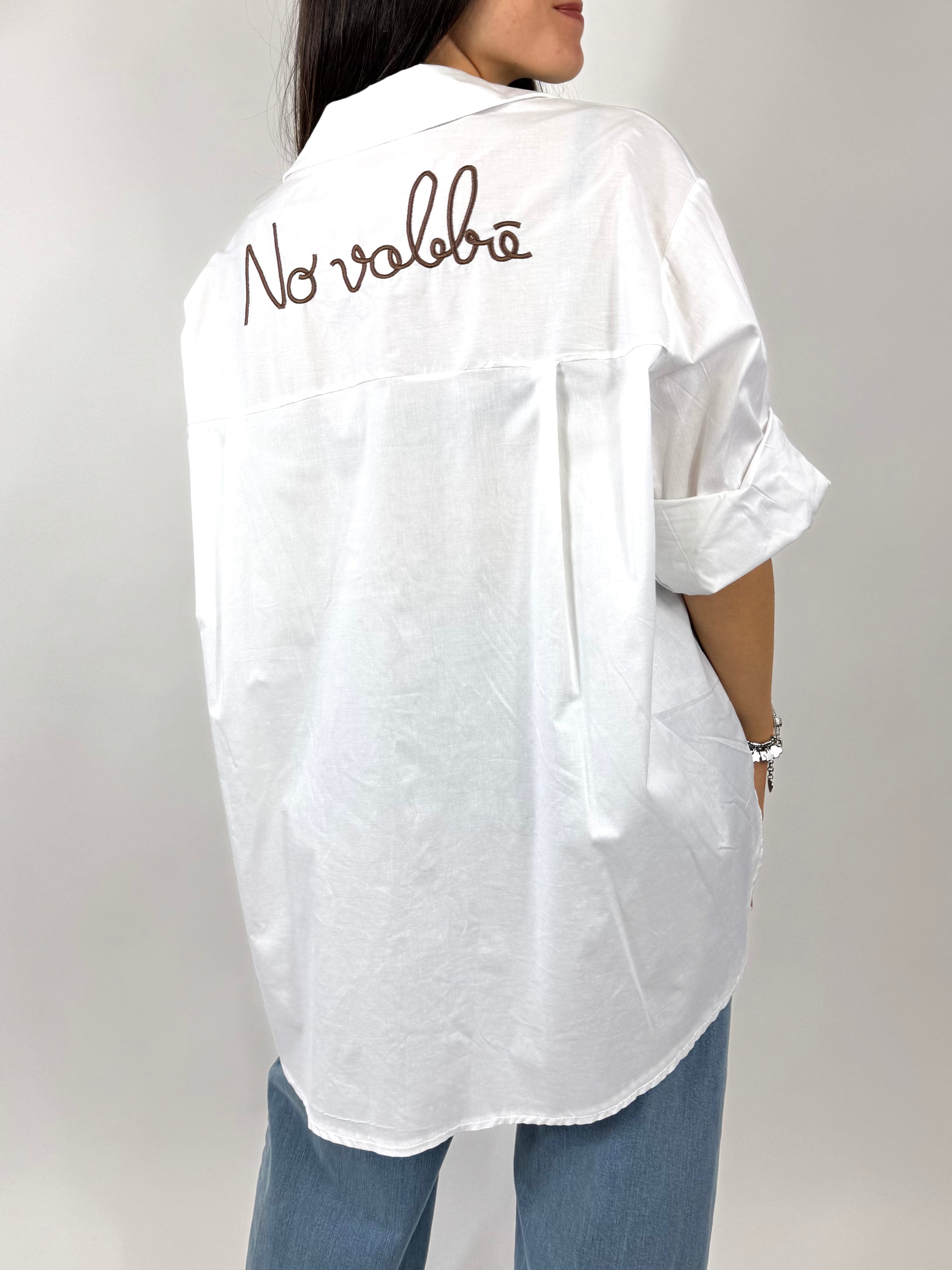 CECILE CAMICIA ‘NO VABBÈ’ BIANCA