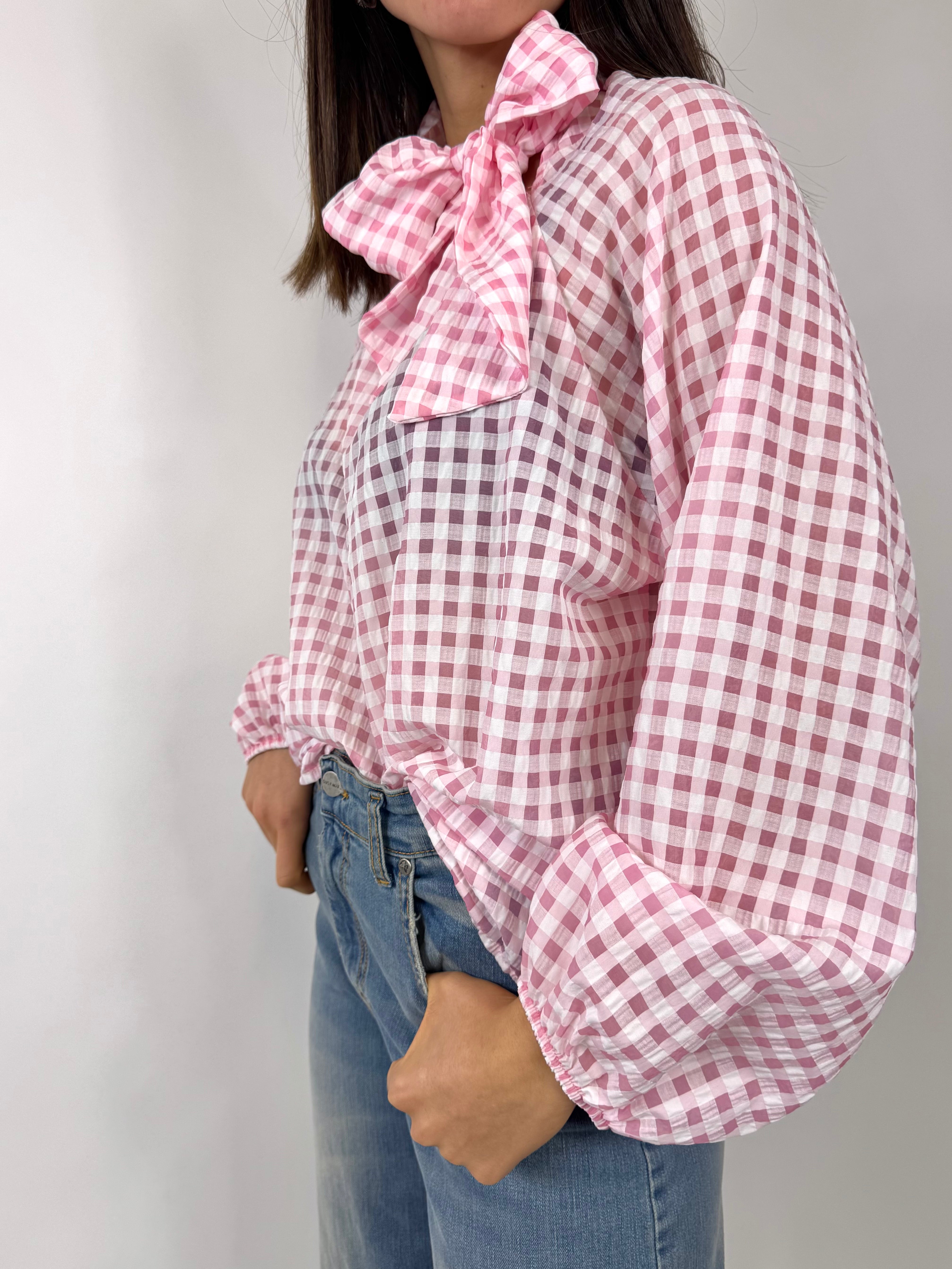CECILE CAMICIA QUADRETTI ROSA