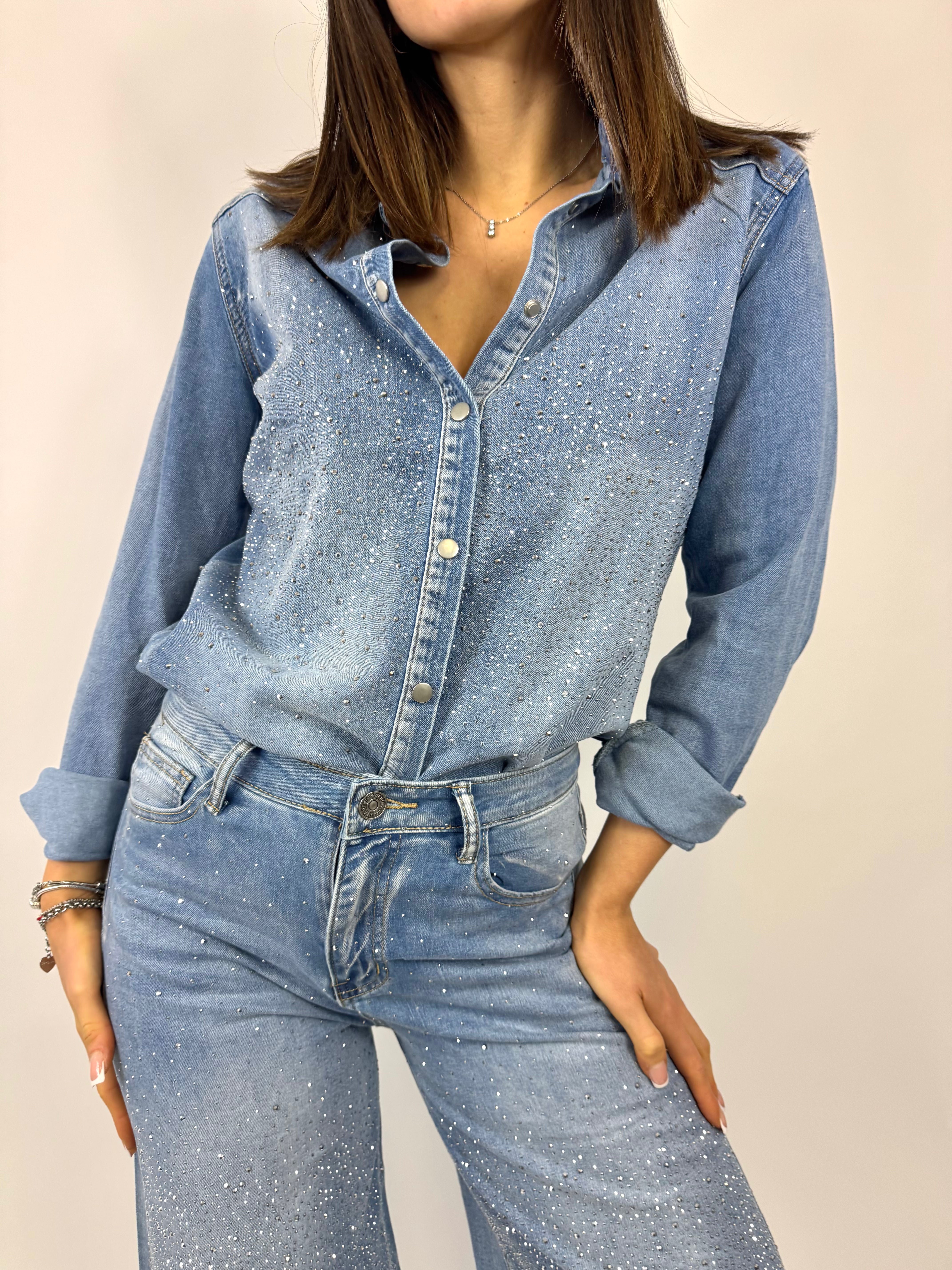 CECILE CAMICIA CON STRASS