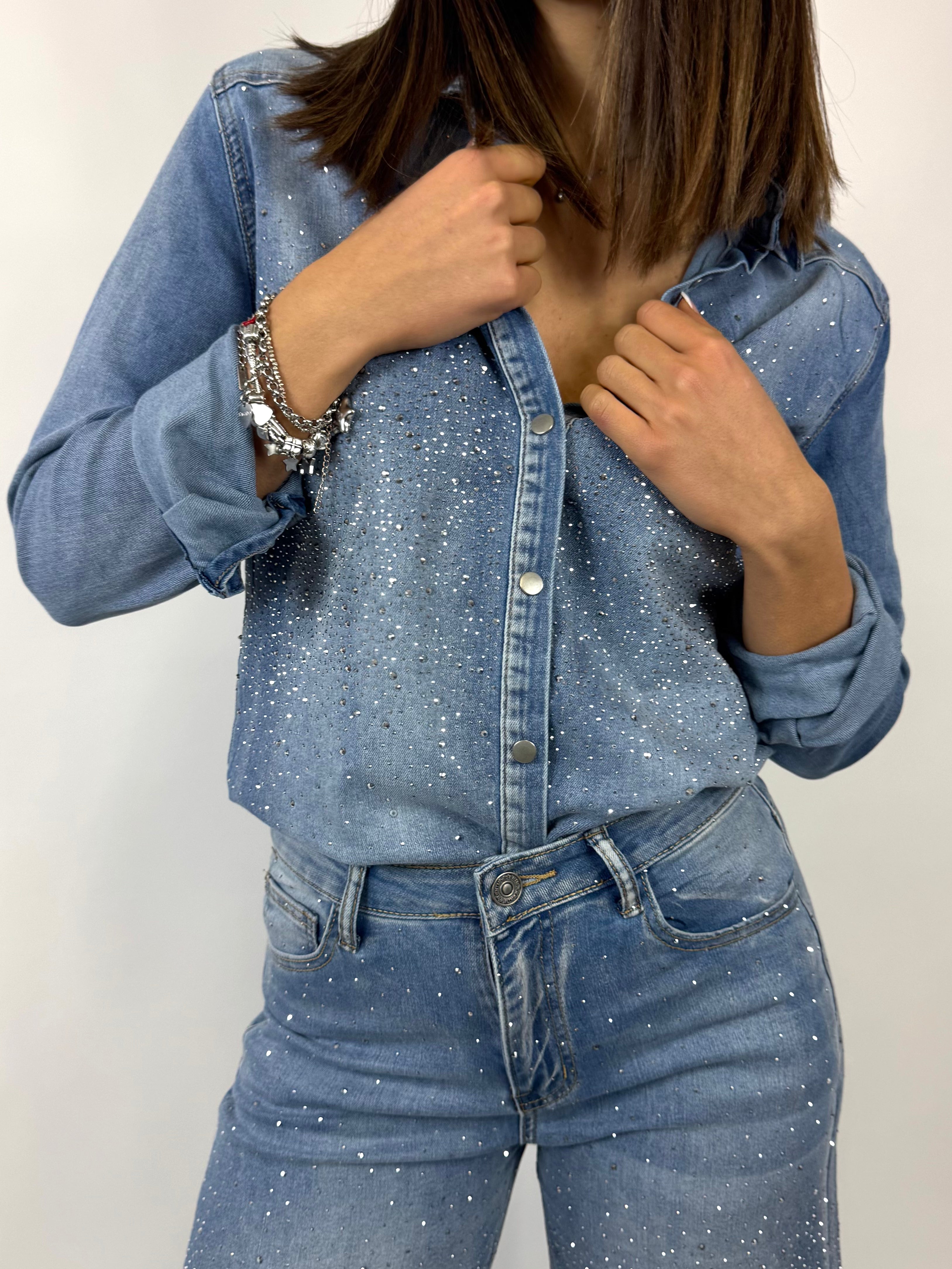 CECILE CAMICIA CON STRASS