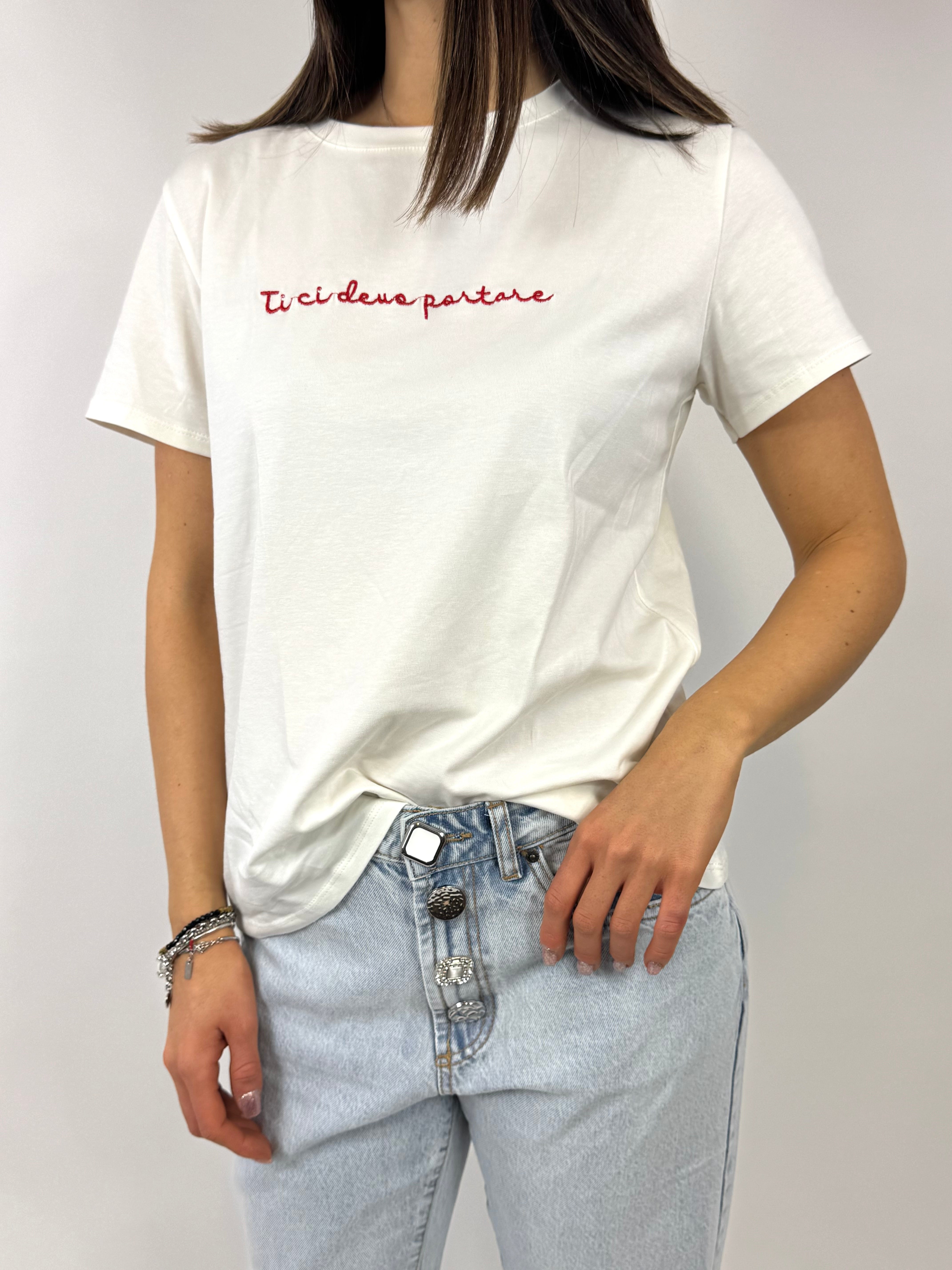 CECILE T-SHIRT ‘TI CI DEVO PORTARE’