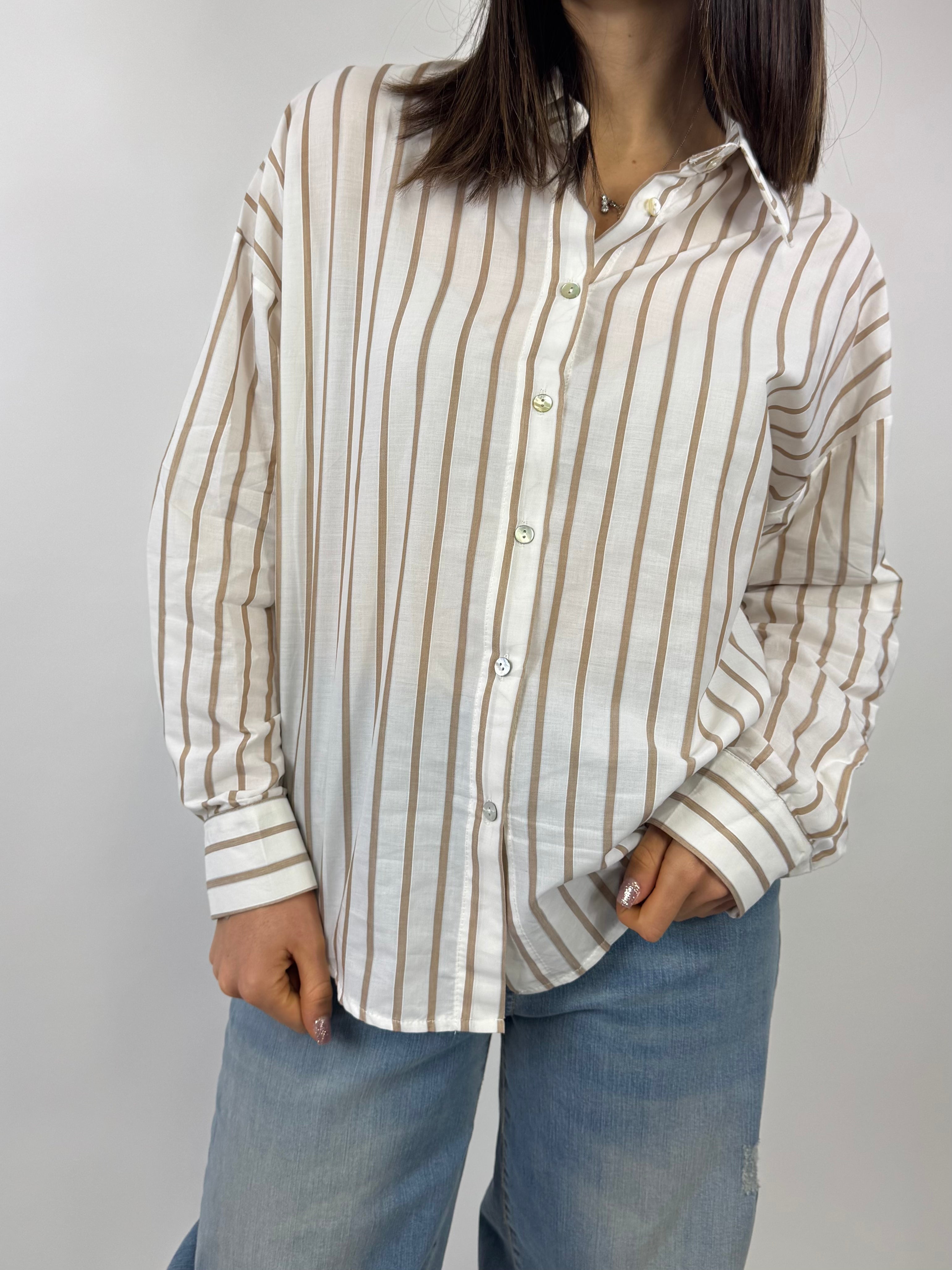 SUSY MIX CAMICIA GESSATA LATTE