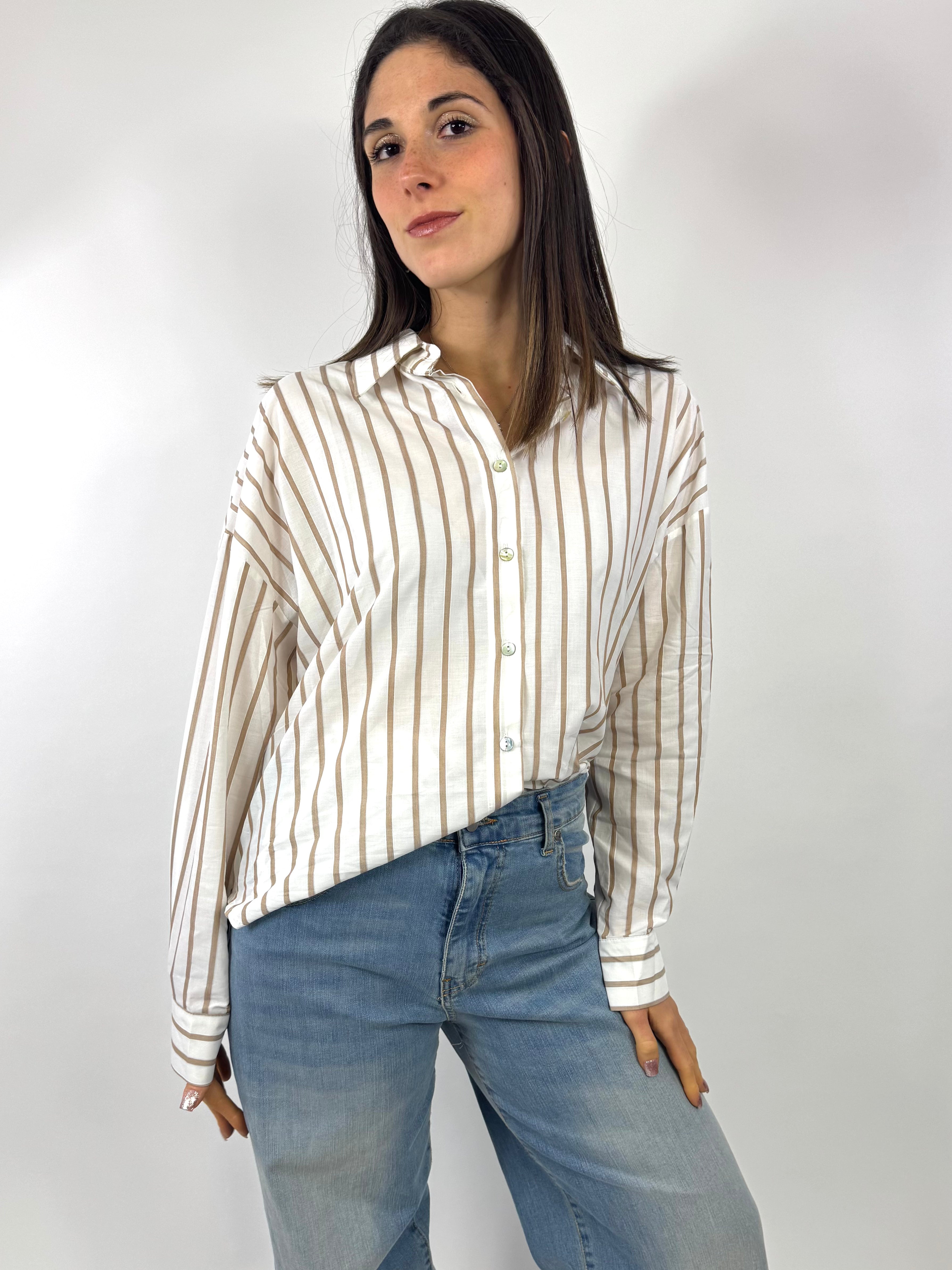 SUSY MIX CAMICIA GESSATA LATTE