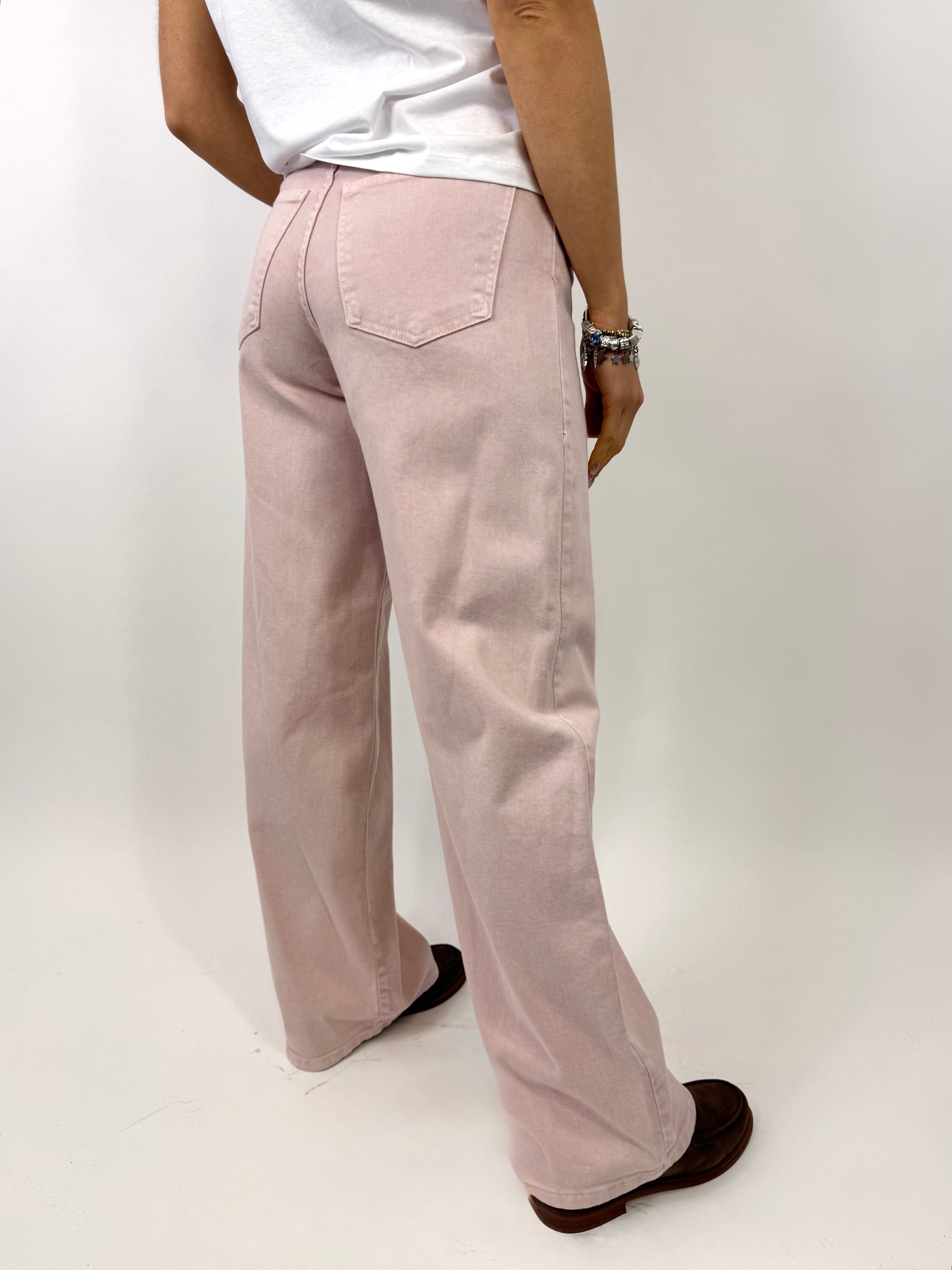 SUSY MIX JEANS WIDE LEG ROSA