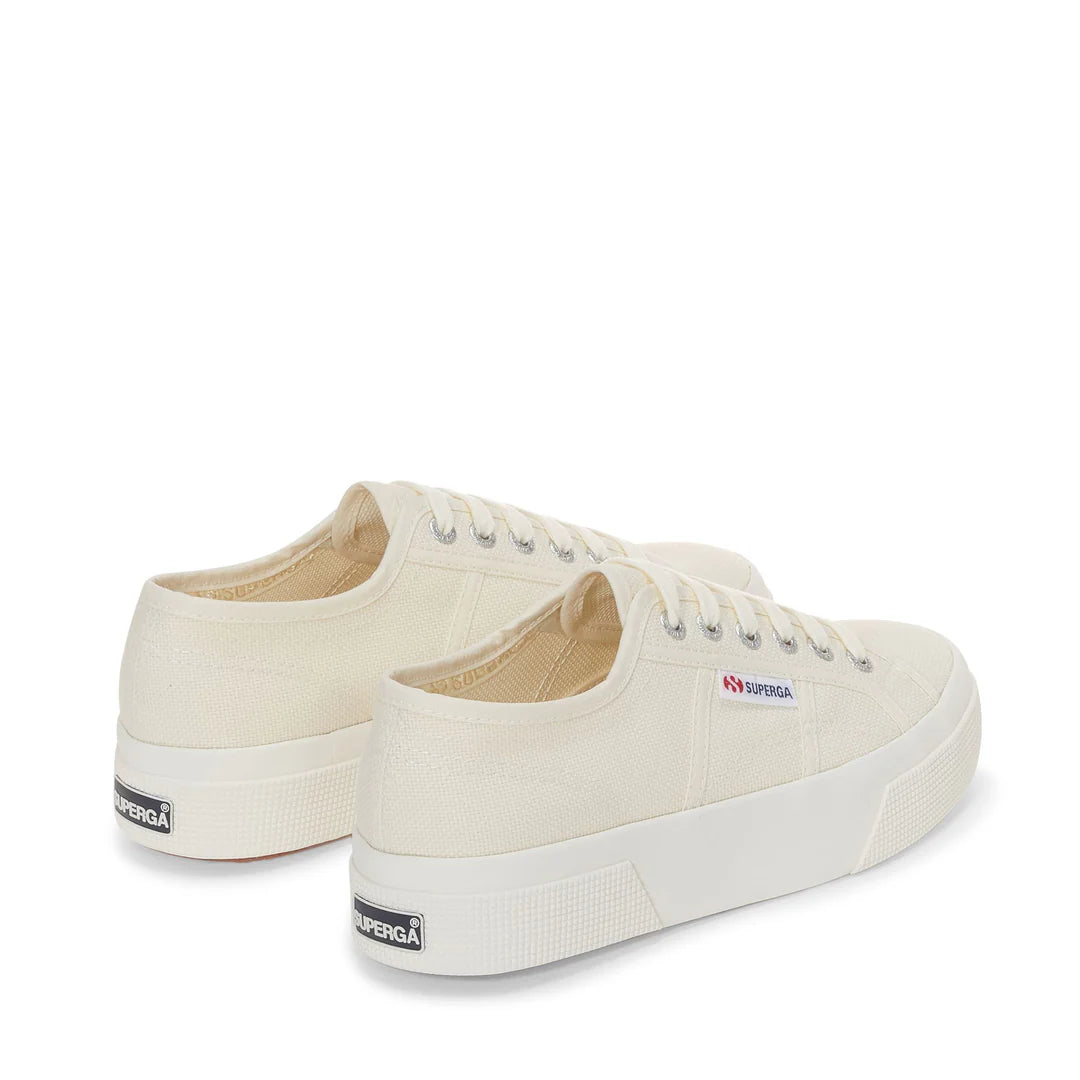 SUPERGA SNEAKERS COTU CLASSIC PLATFORM DONNA BEIGE NATURAL AVORIO