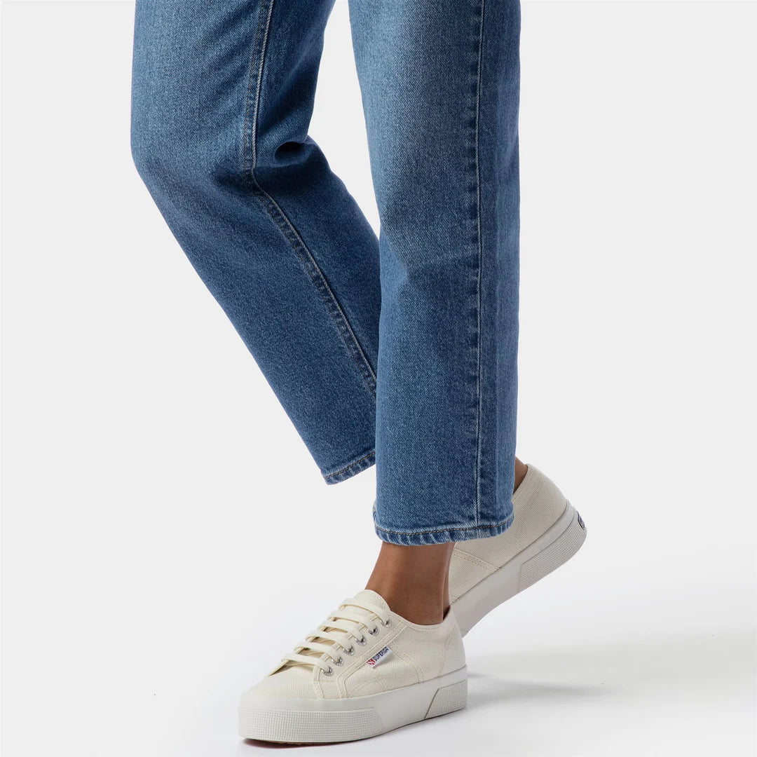 SUPERGA SNEAKERS COTU CLASSIC PLATFORM DONNA BEIGE NATURAL AVORIO
