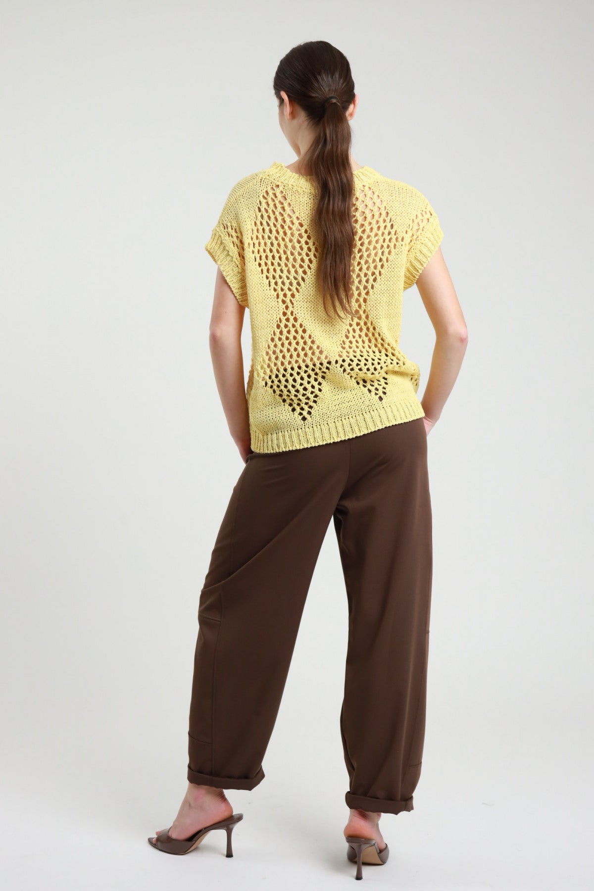 SUSY MIX PANTALONE BALOON MARRONE