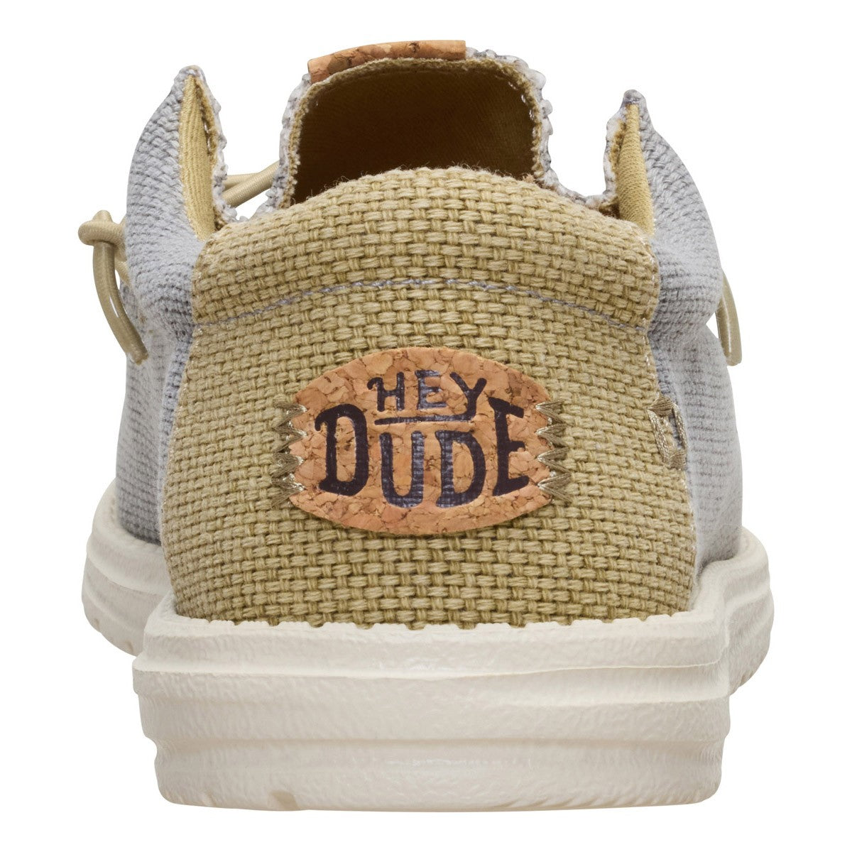 HEY DUDE WALLY BRAIDED FLANNEL GREY