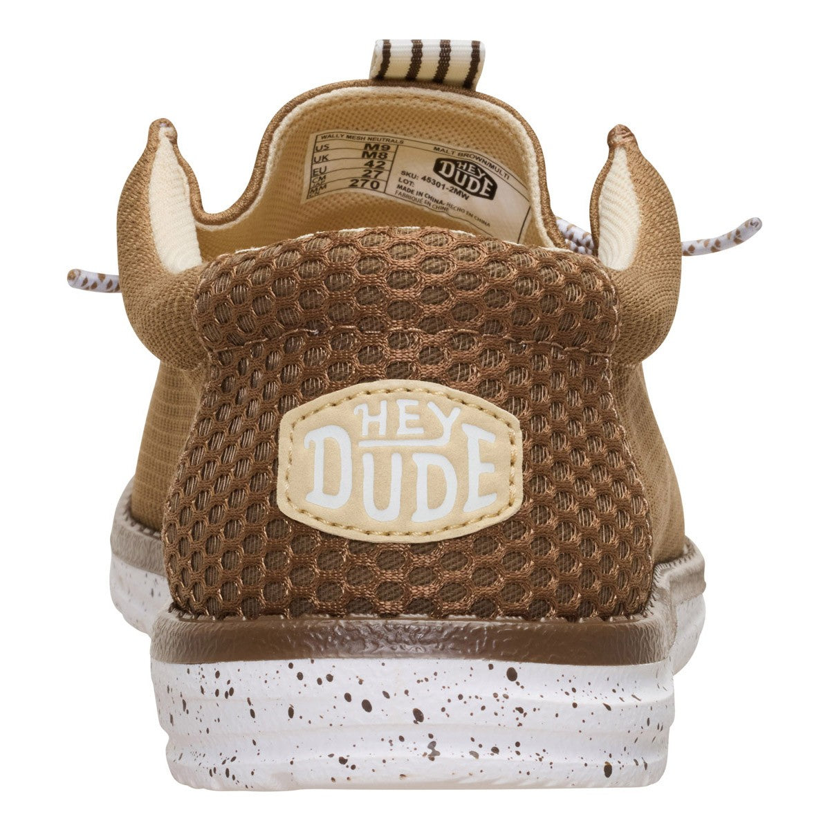 HEY DUDE WALLY MESH NEUTRALS MALT BROWN