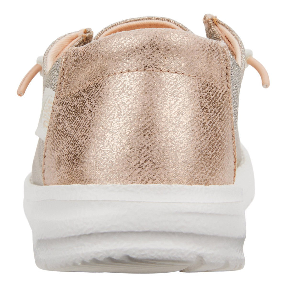 HEY DUDE WENDY METALLIC SPARKLE ROSE GOLD