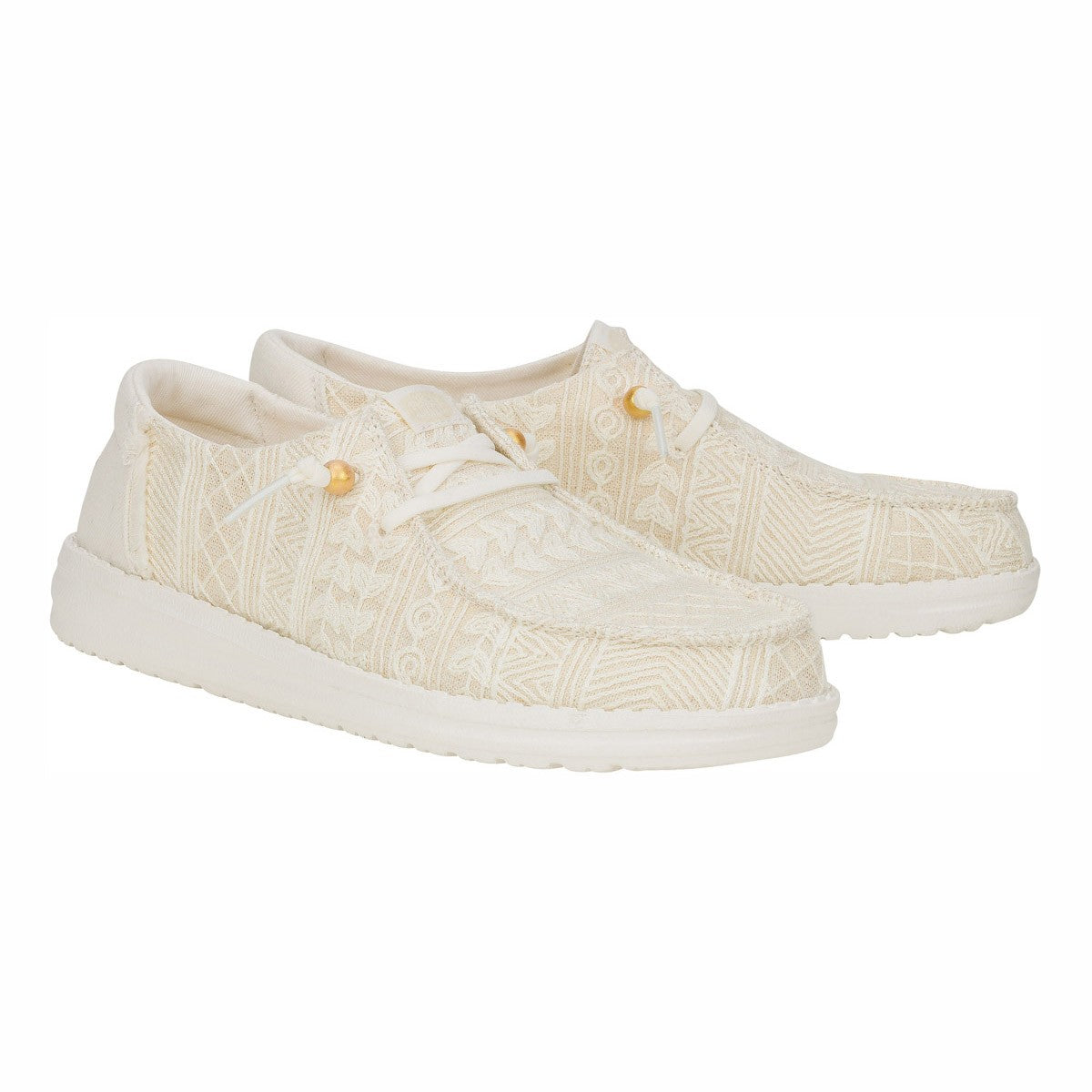 HEY DUDE WENDY CROCHET LACE WHITE GOLD
