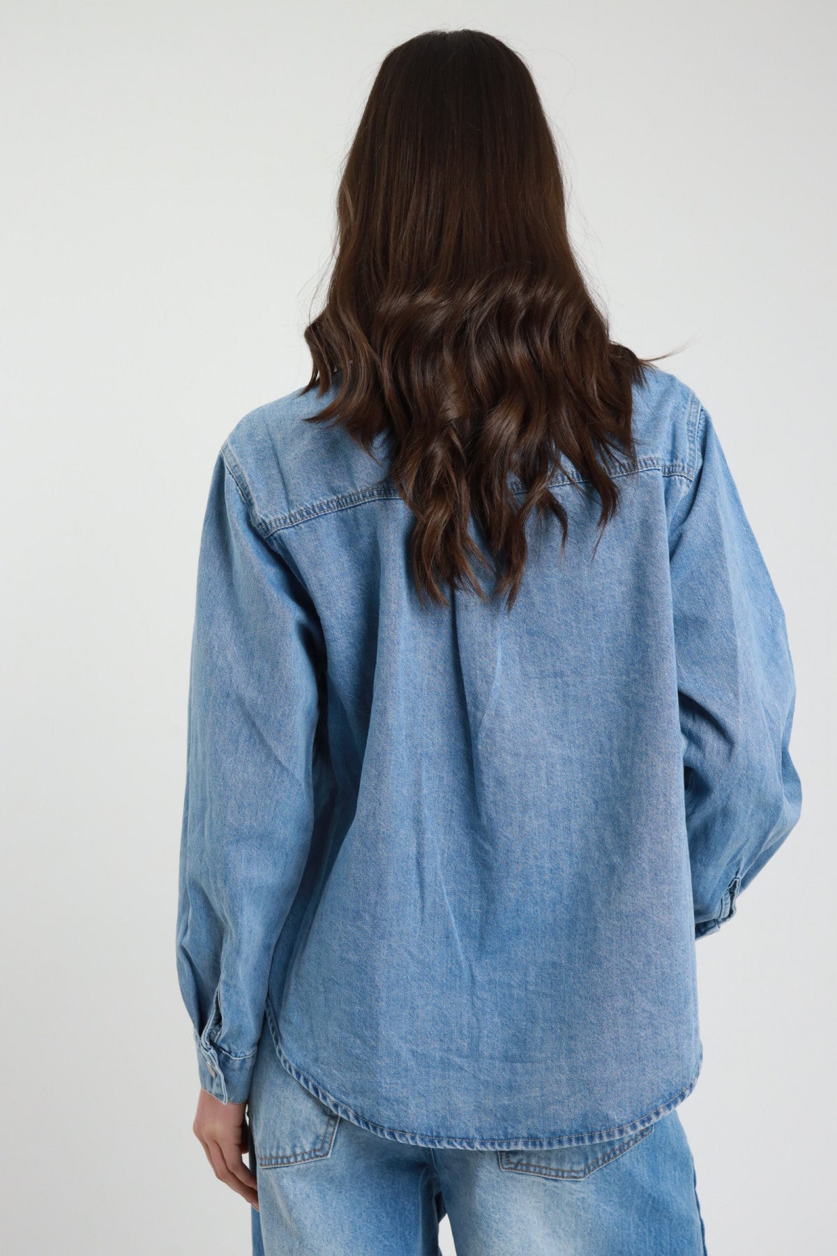 SUSY MIX CAMICIA DENIM CON ROUCHES