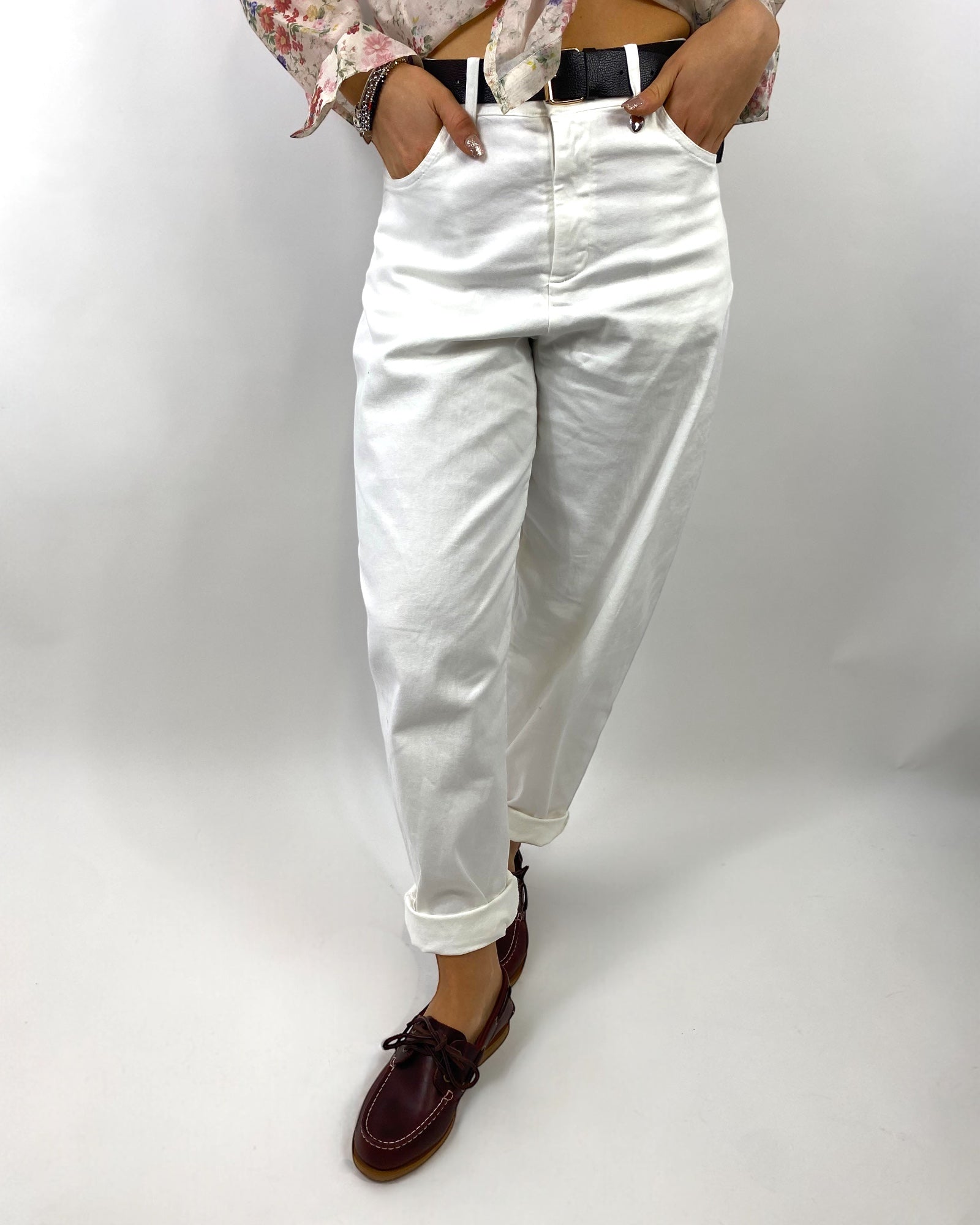 SUSY MIX PANTALONE OVETTO LATTE