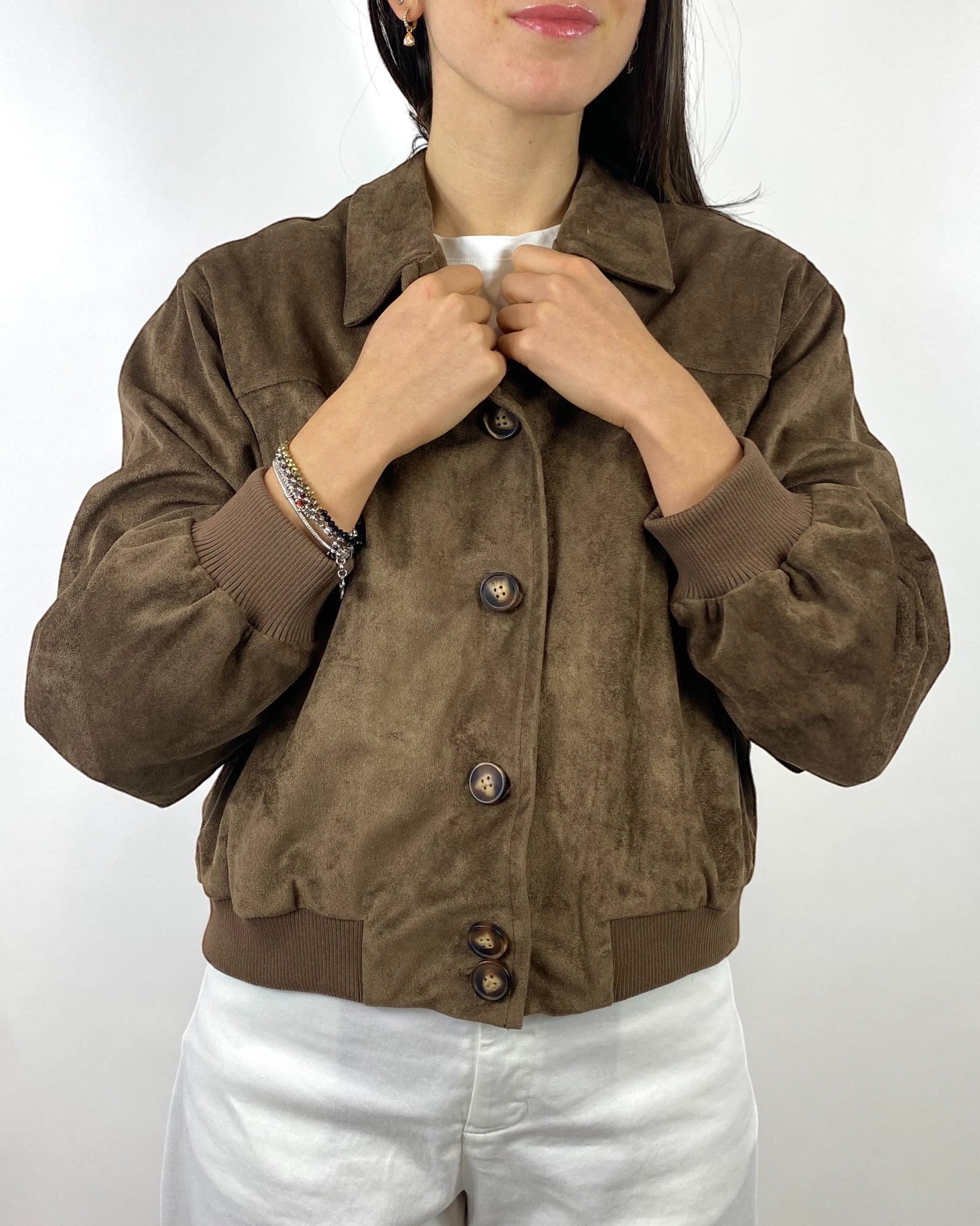 SUSY MIX BOMBER ECO-DAINETTO MORO