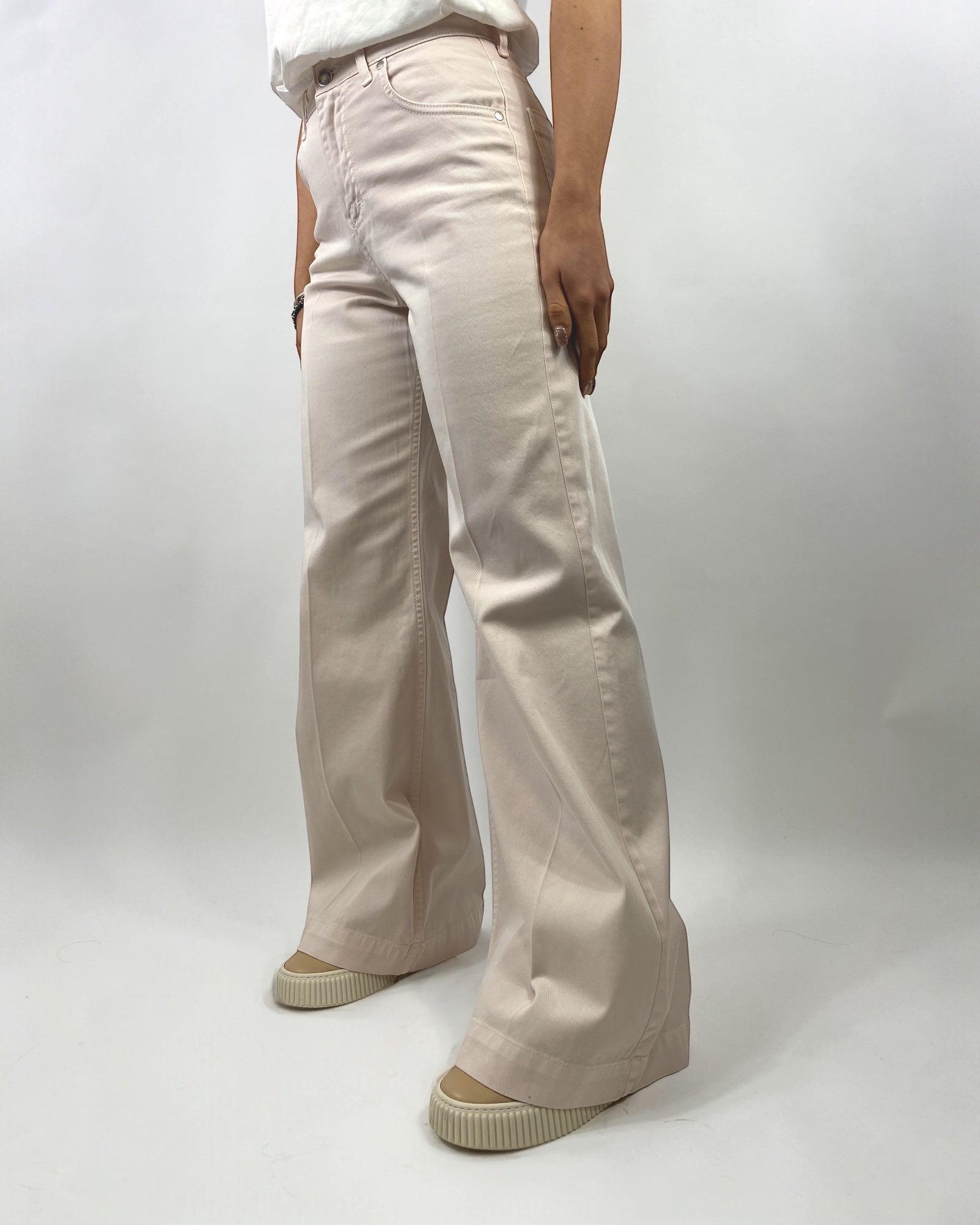 SUSY MIX PANTALONE PALAZZO ROSA