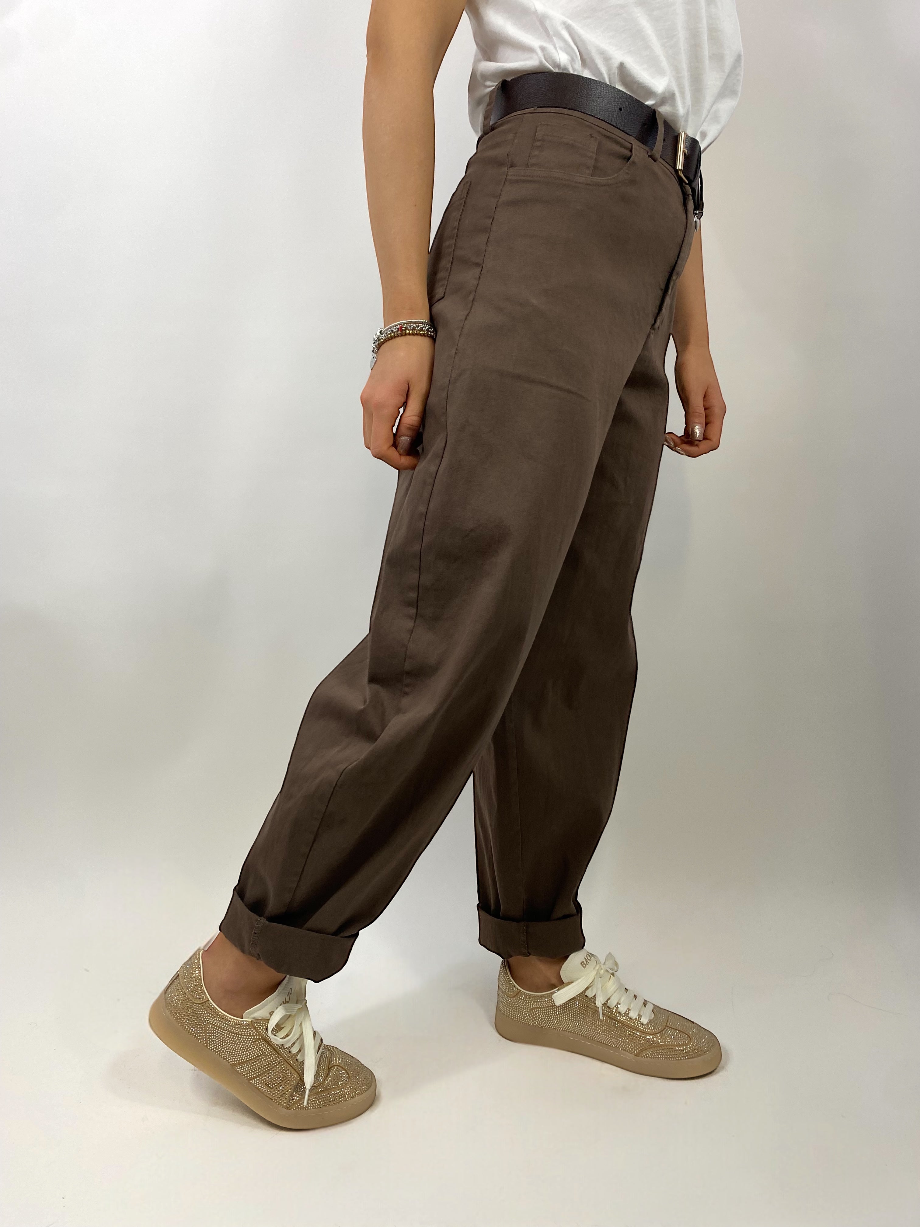SUSY MIX PANTALONE OVETTO MORO