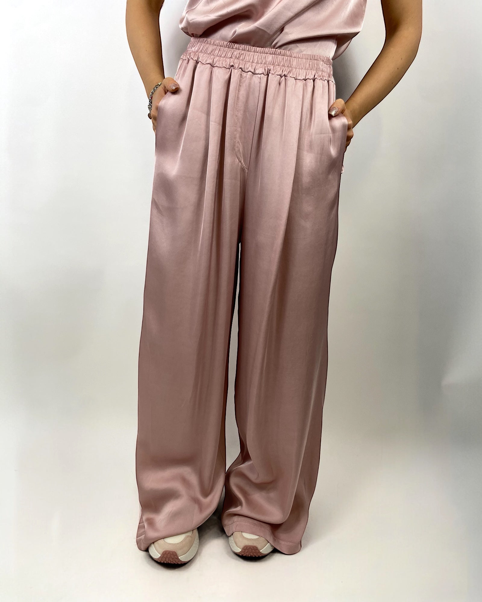 CECILE PANTALONE RASO ROSA