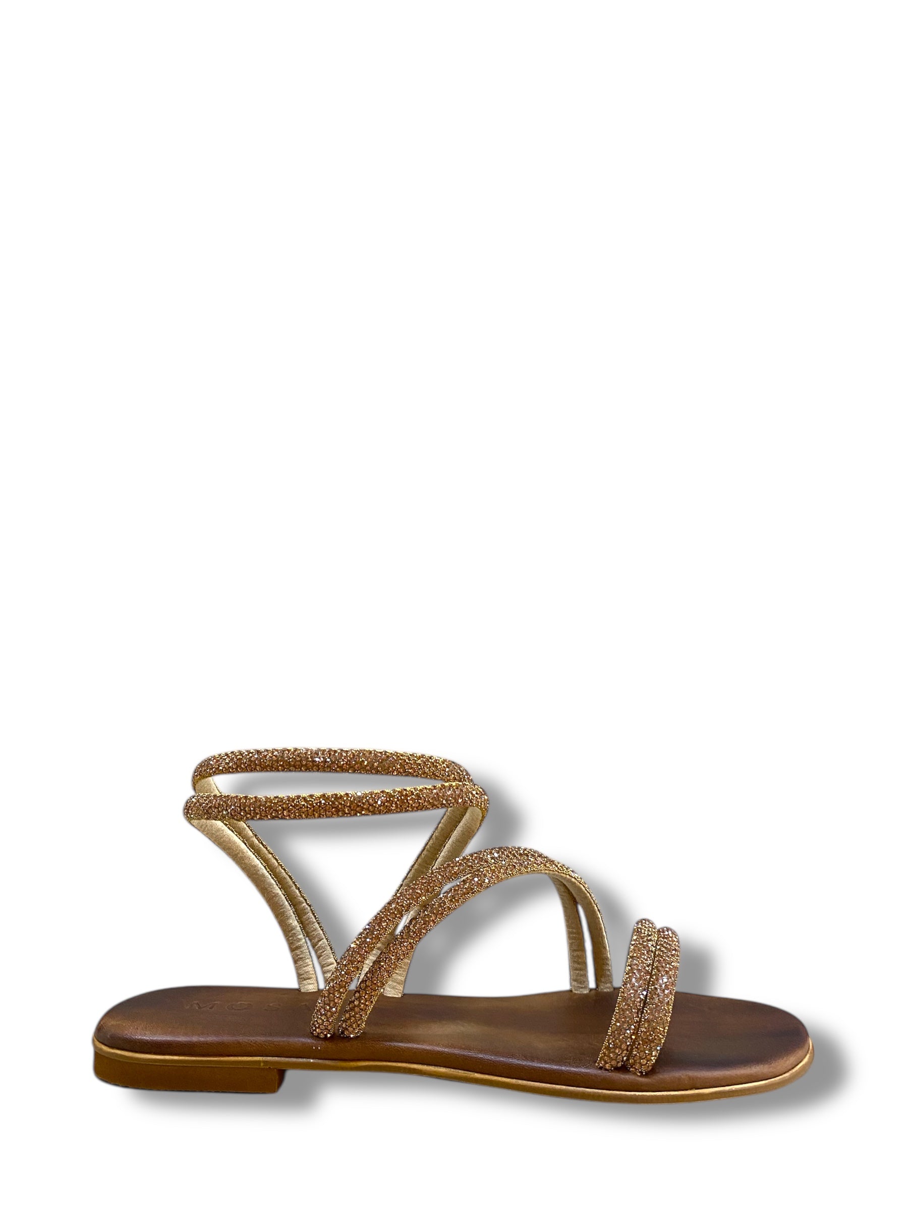 MOSAIC SANDALI STRASS ORO