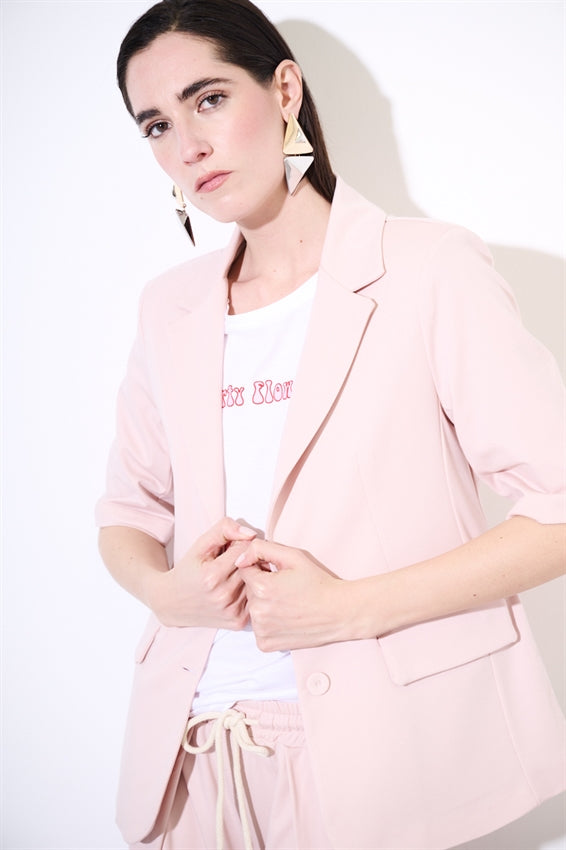 KIKISIX GIACCA MANICA CORTA ROSA