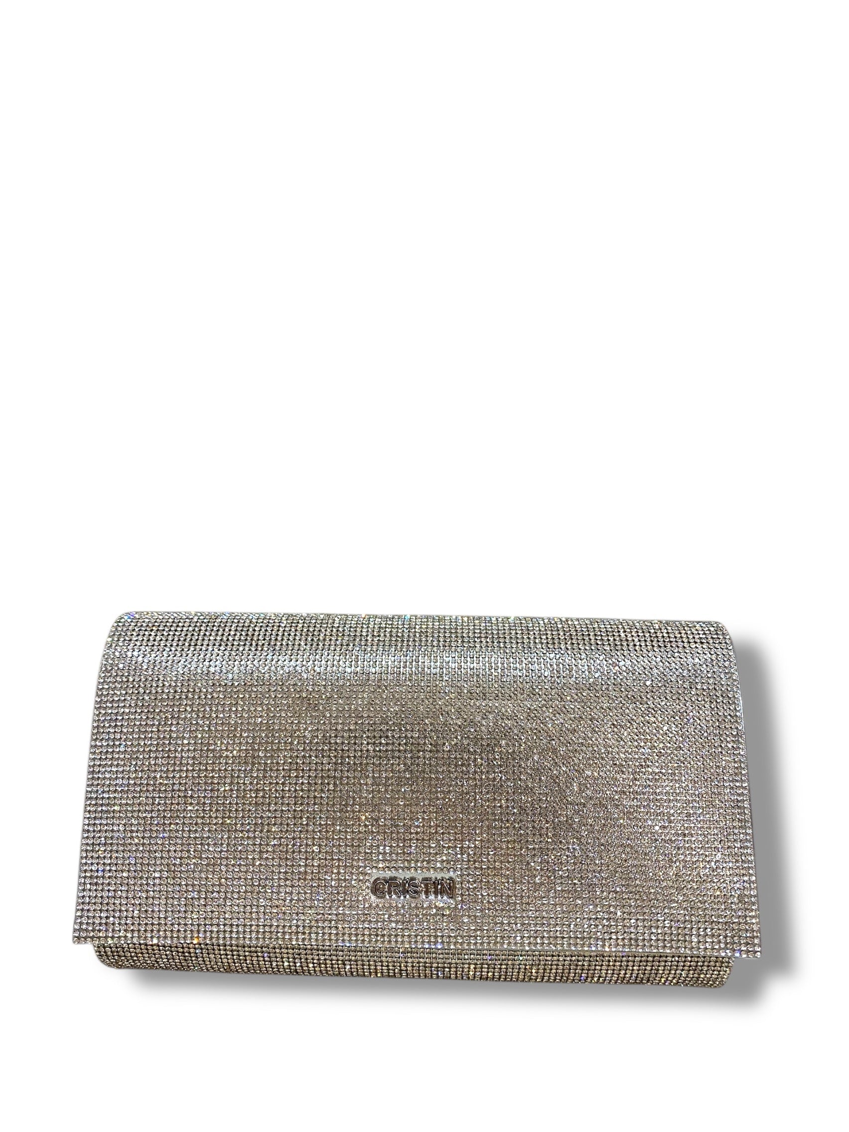 CRISTIN POCHETTE STRASS ARGENTO