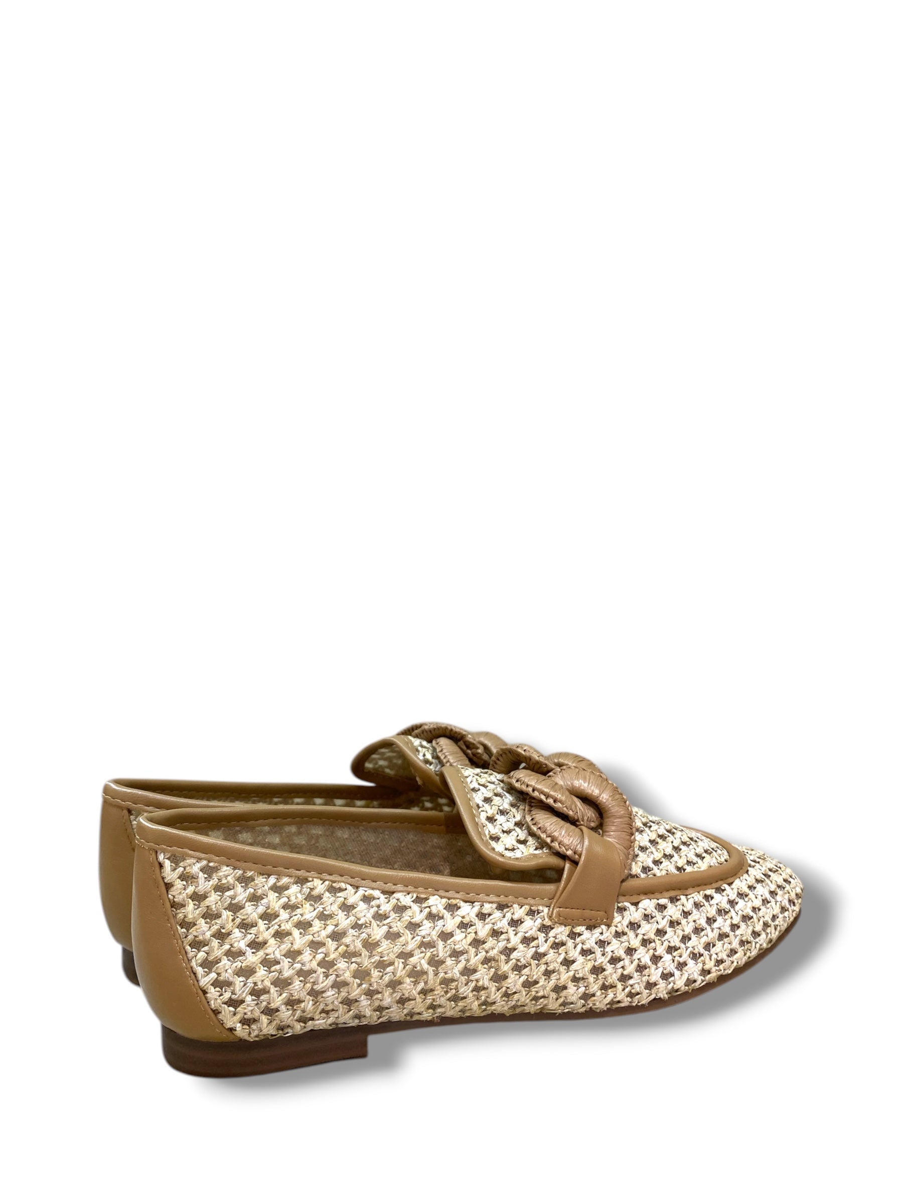 EXÉ MOCASSINO RAFFIA BEIGE
