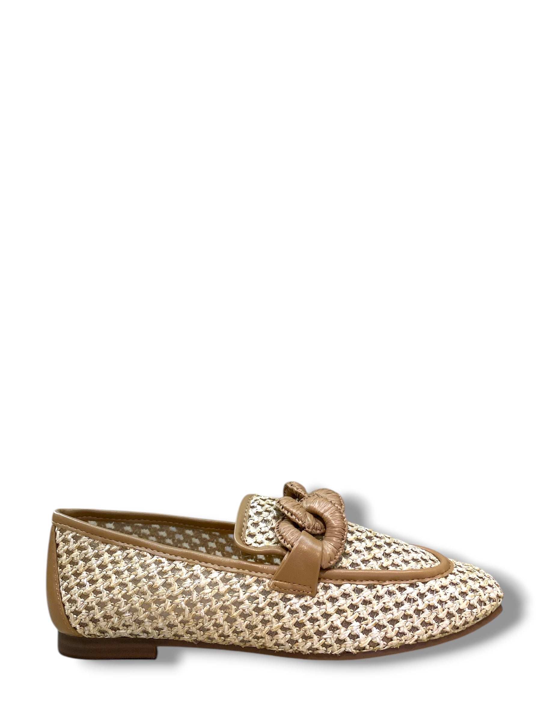 EXÉ MOCASSINO RAFFIA BEIGE