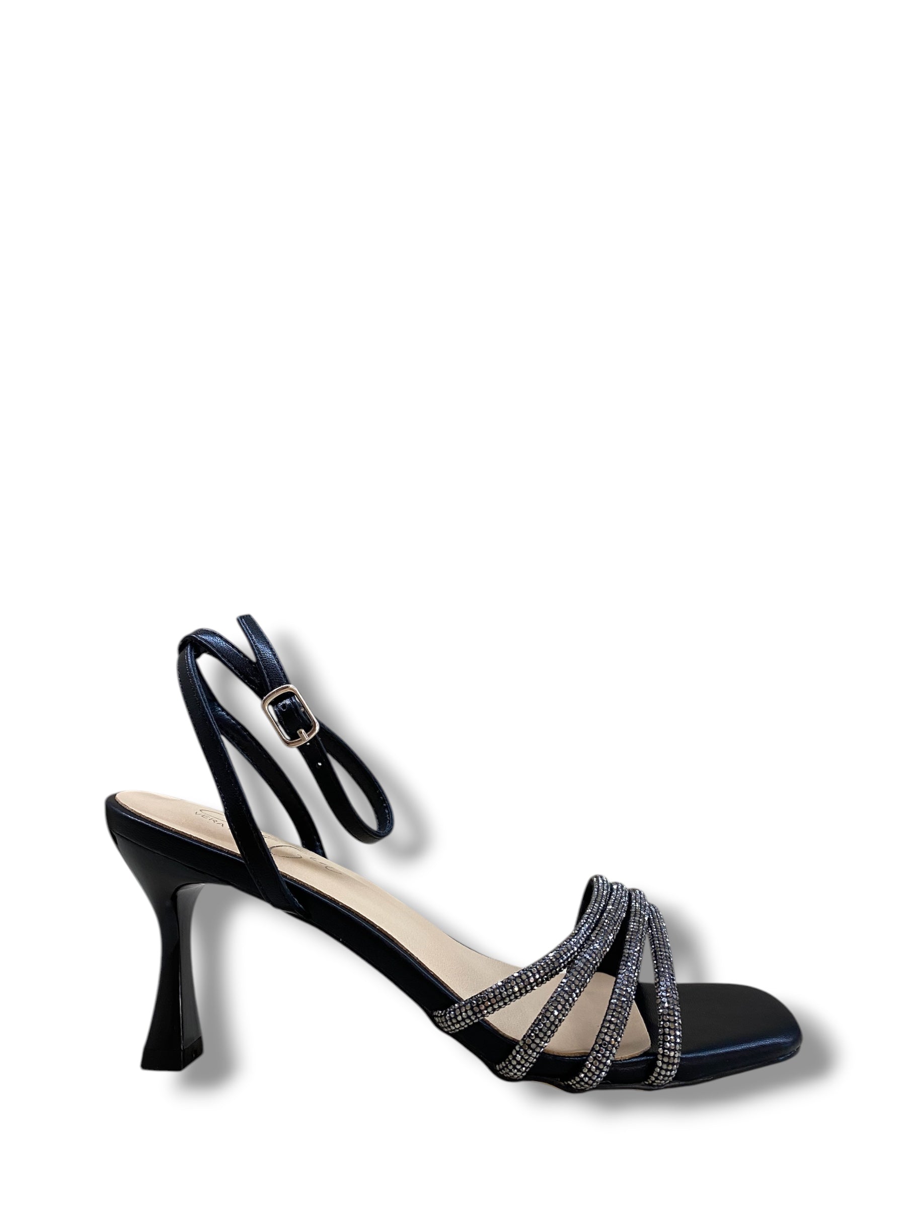 CRISTIN SANDALO STRASS NERO