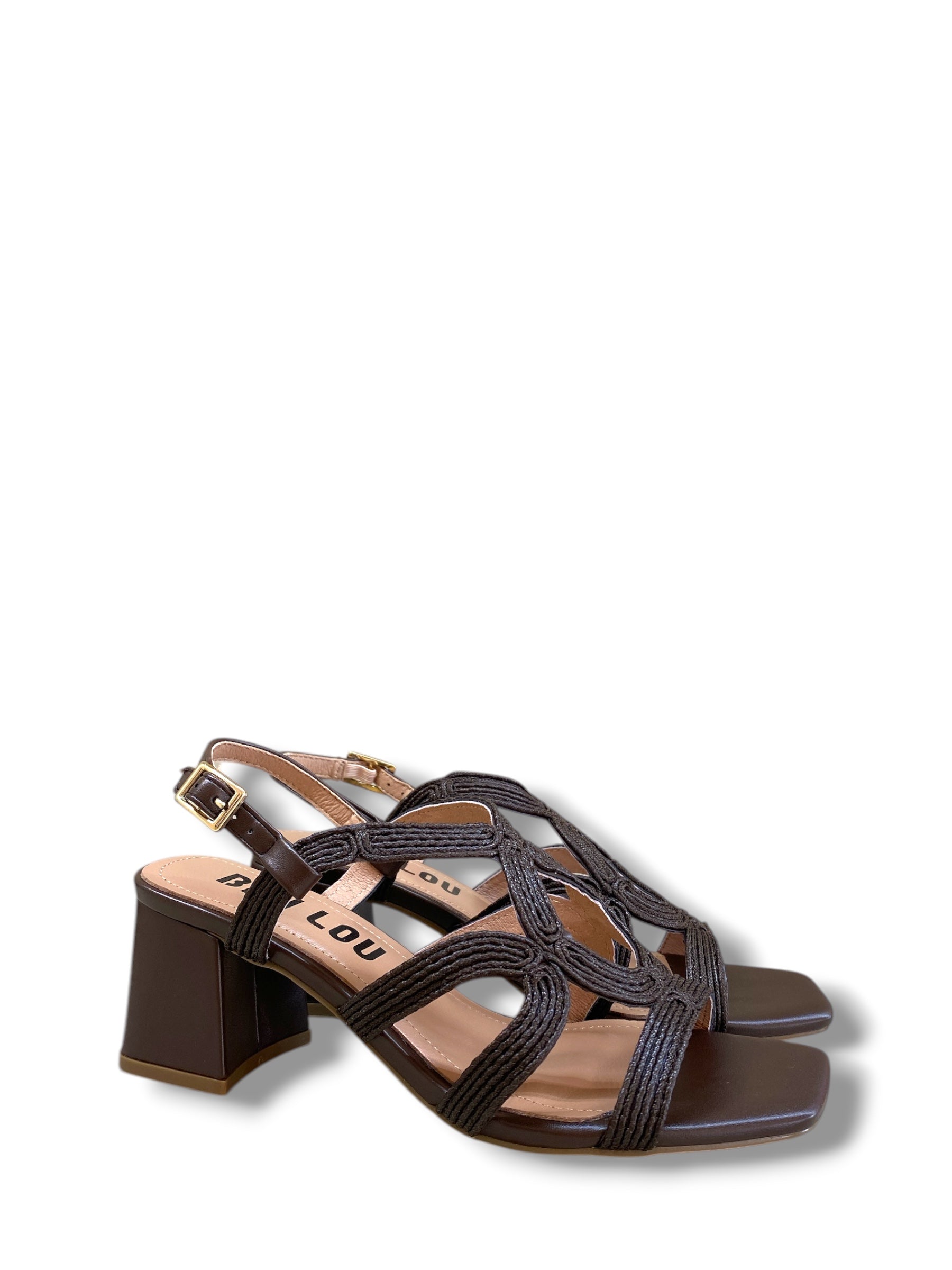 BIBI LOU SANDALO TRECCIA MARRONE
