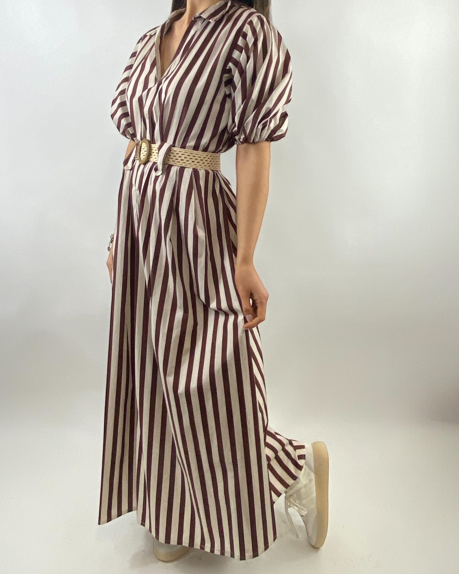 CECILE CHEMISIER BEIGE MARRONE