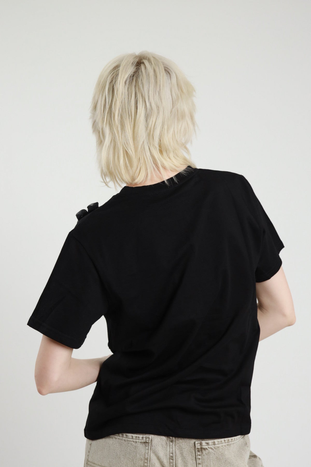 SUSY MIX T-SHIRT FIORI NERA