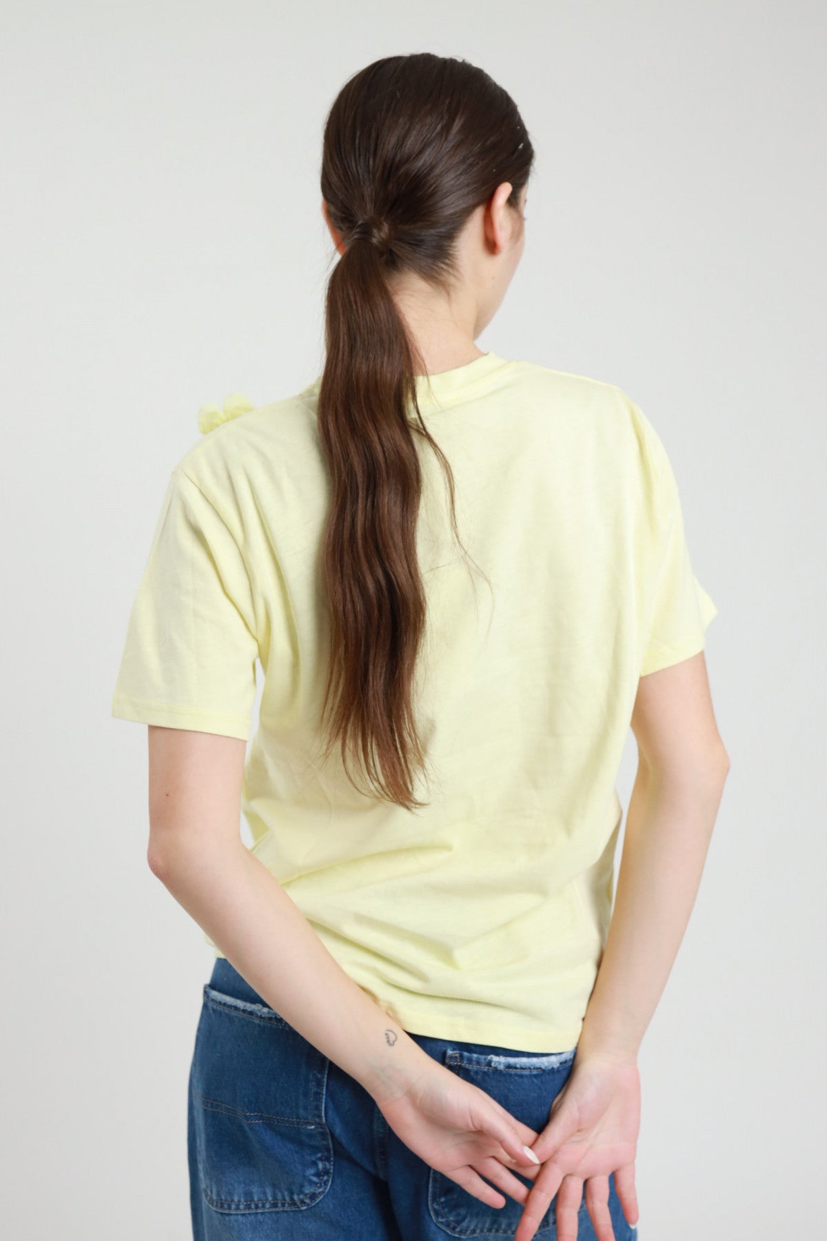 SUSY MIX T-SHIRT FIORI GIALLA