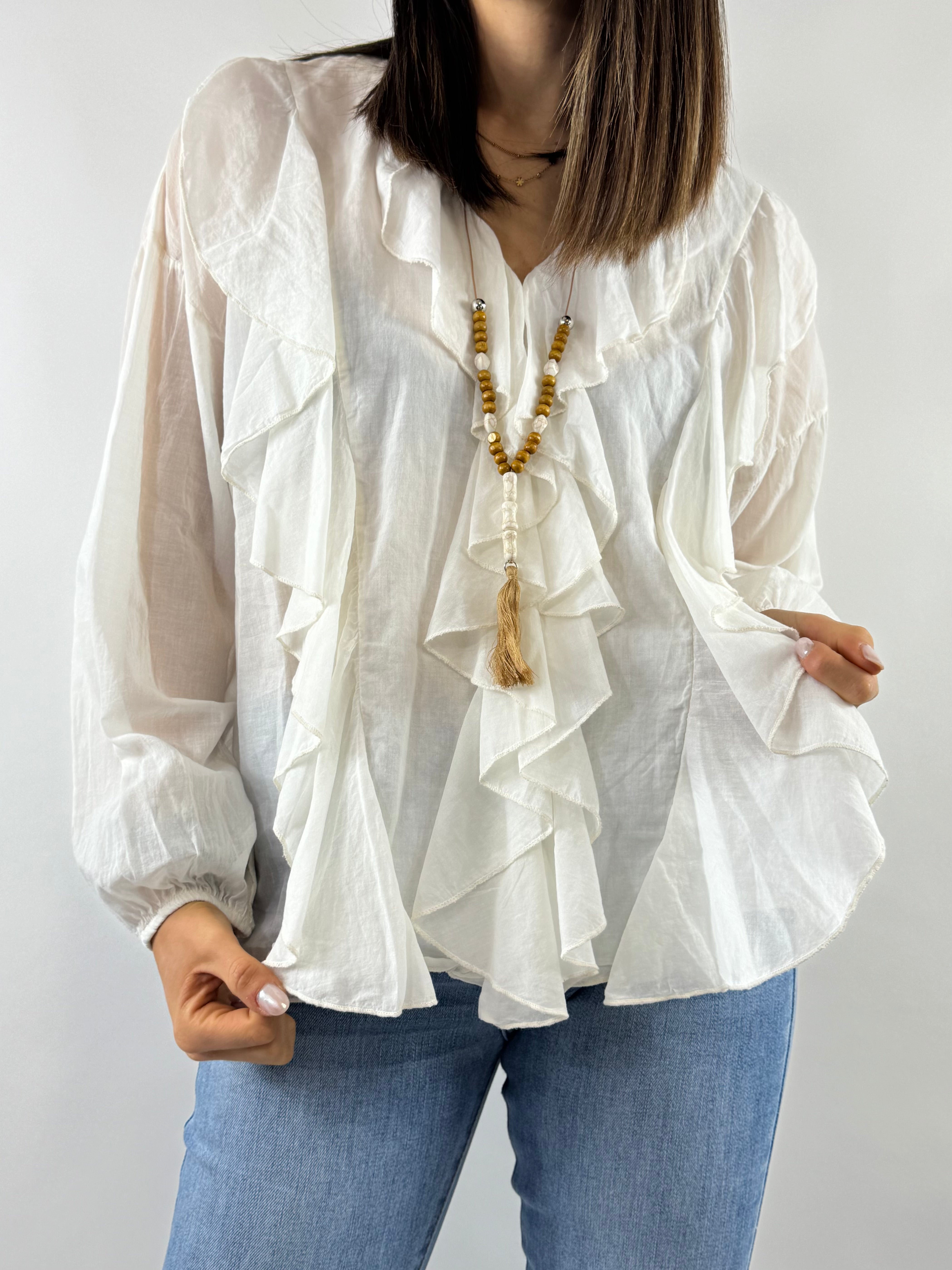 SUSY MIX CAMICIA CON COLLANA BURRO