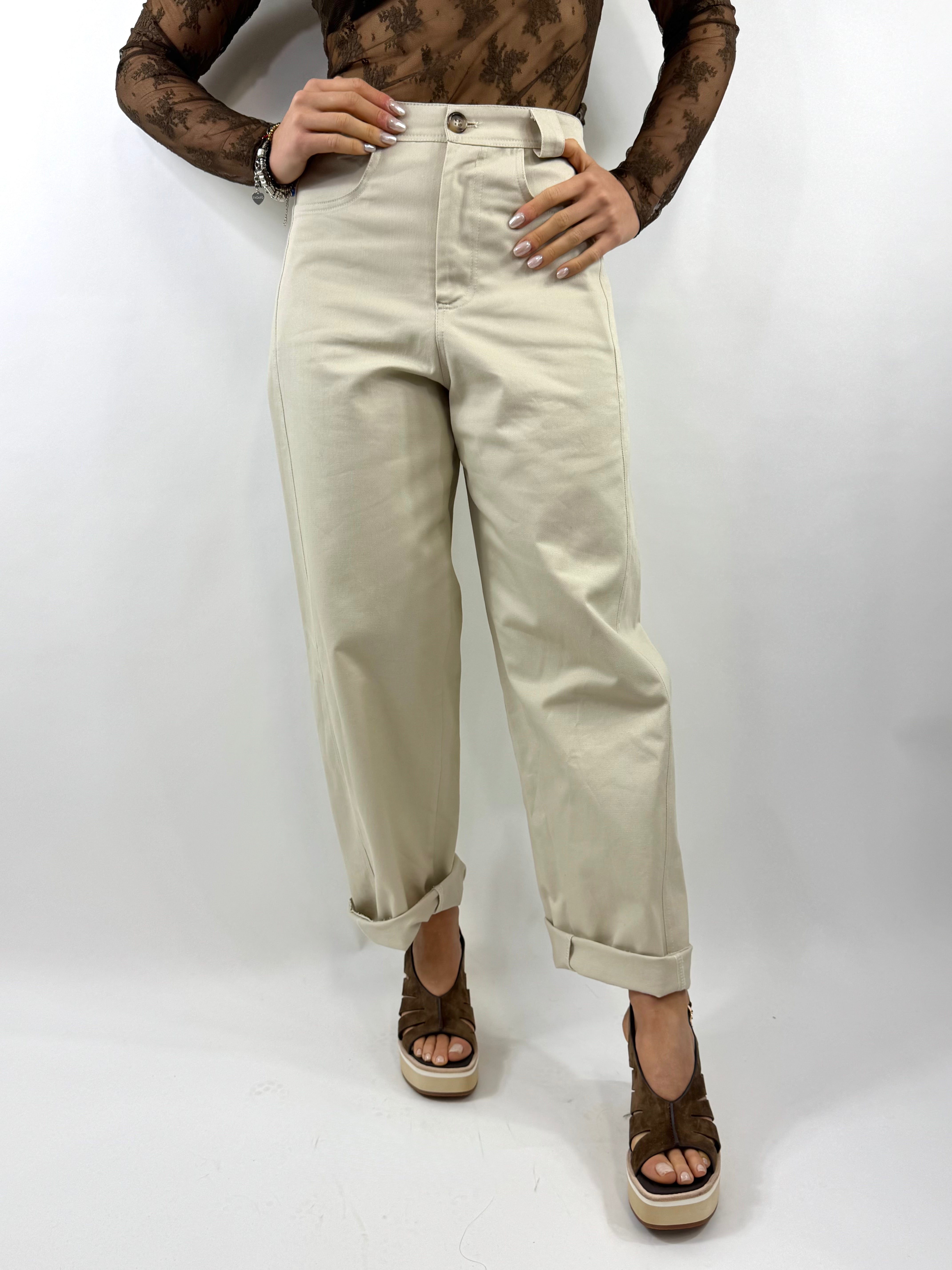 SUSY MIX PANTALONE BALOON BEIGE