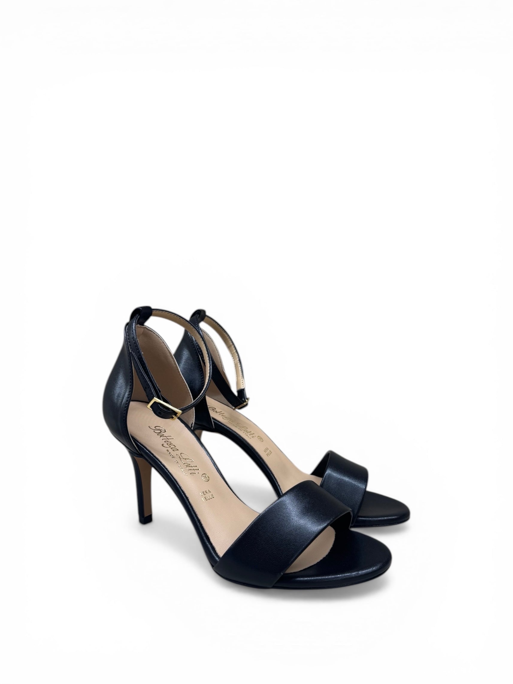 BOTTEGA LOTTI SANDALO TACCO ALTO NERO