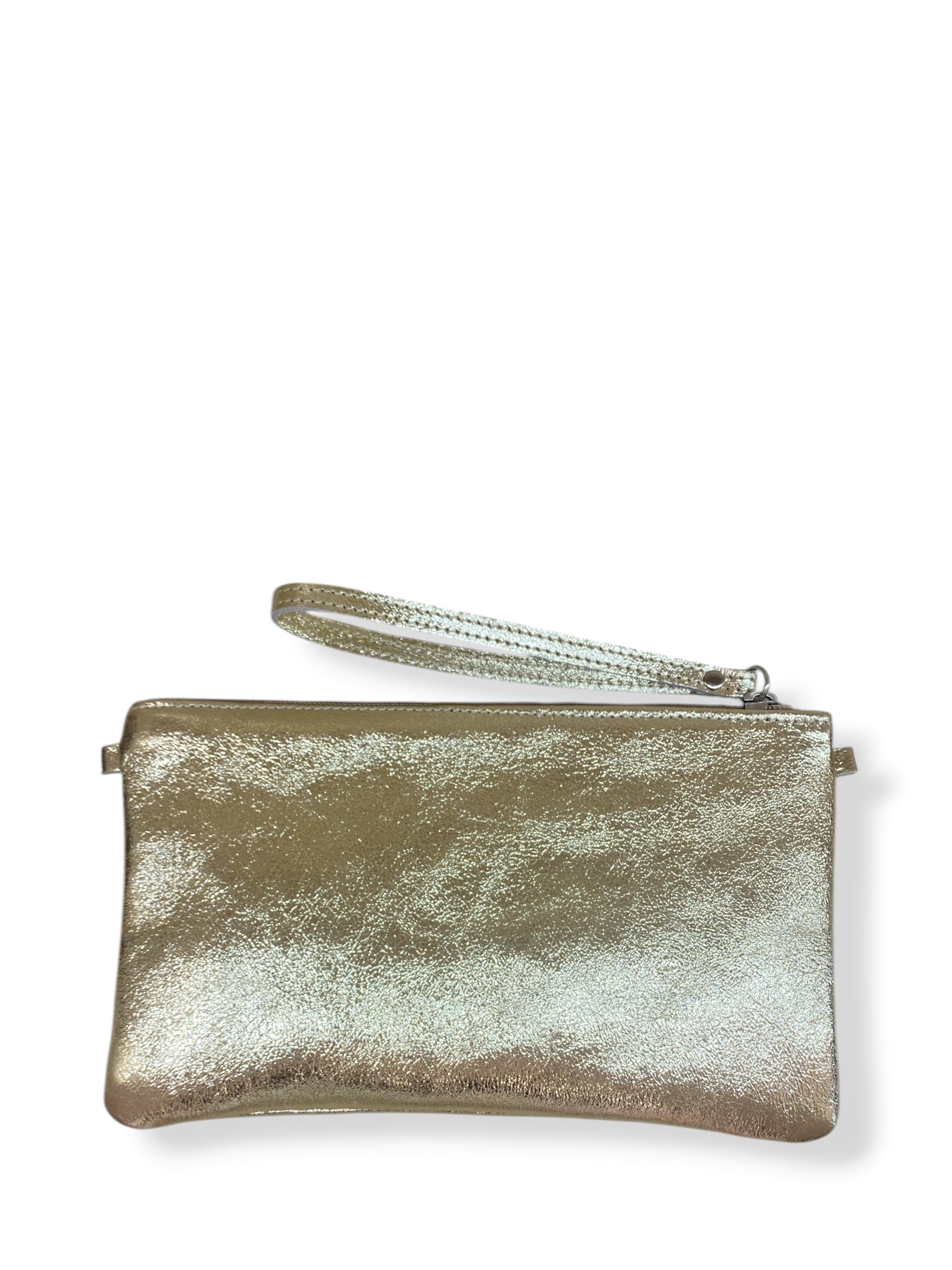 CECILE POCHETTE LAMINATA PLATINO