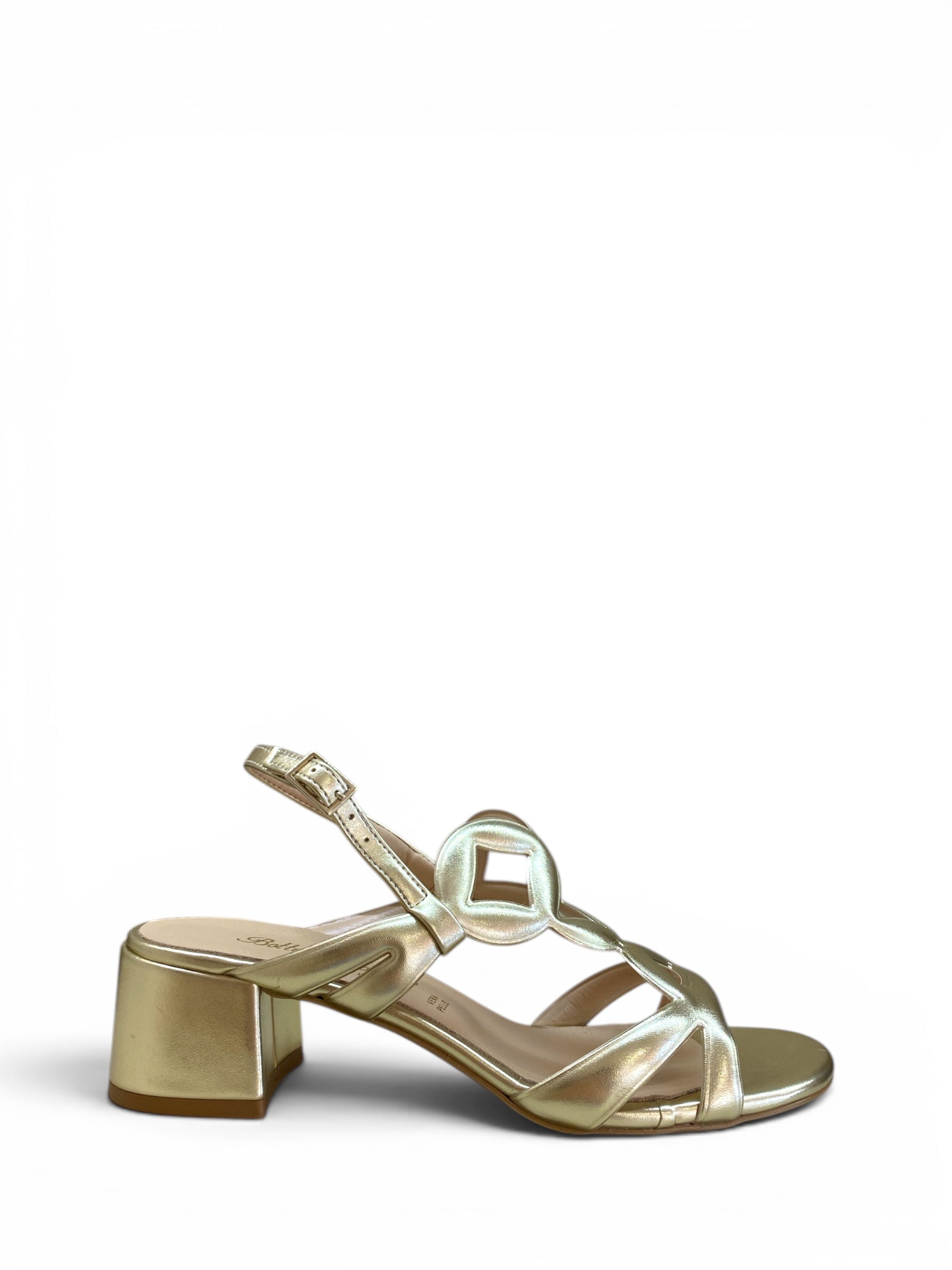 BOTTEGA LOTTI SANDALO CERCHI PLATINO