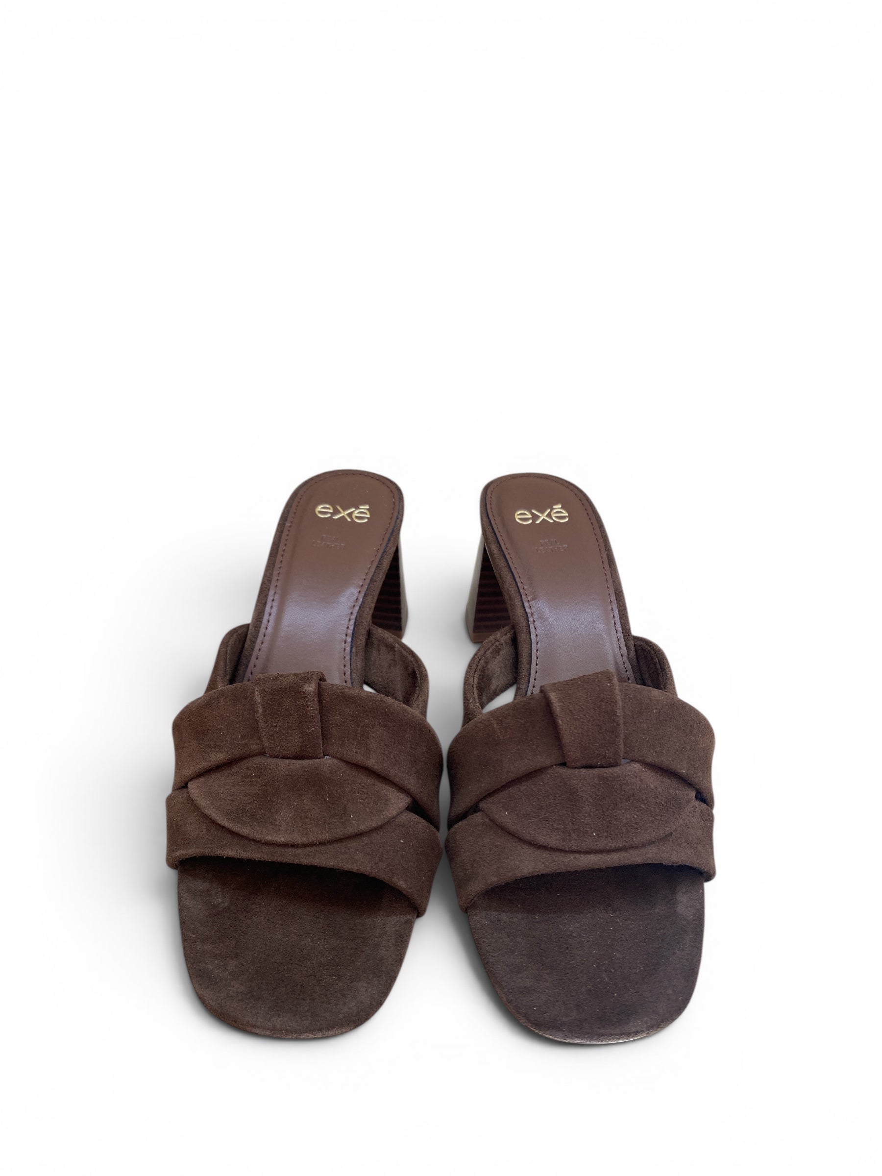 EXÉ MULES SUEDE MARRONE