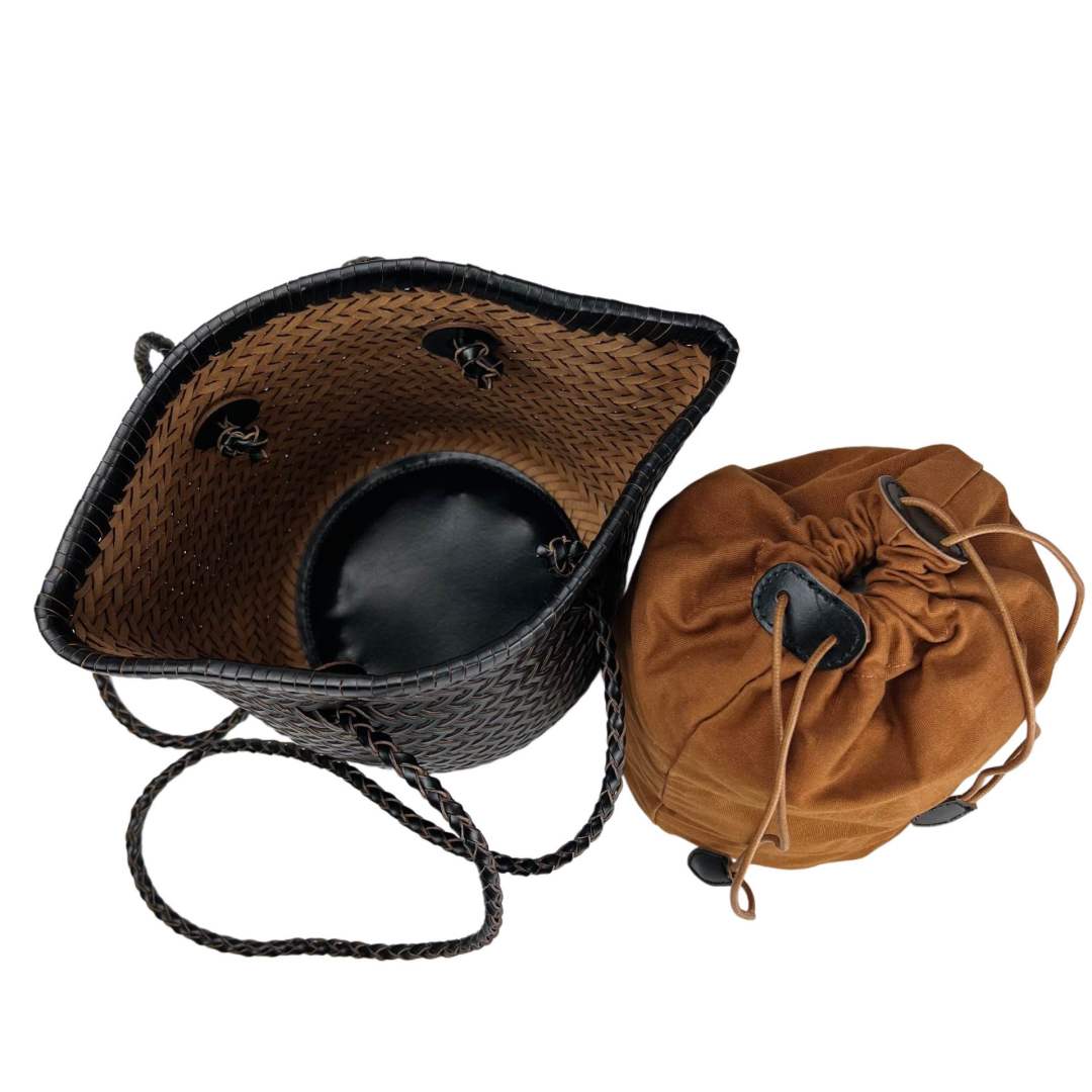 CECILE BORSA SECCHIELLO PELLE NERA