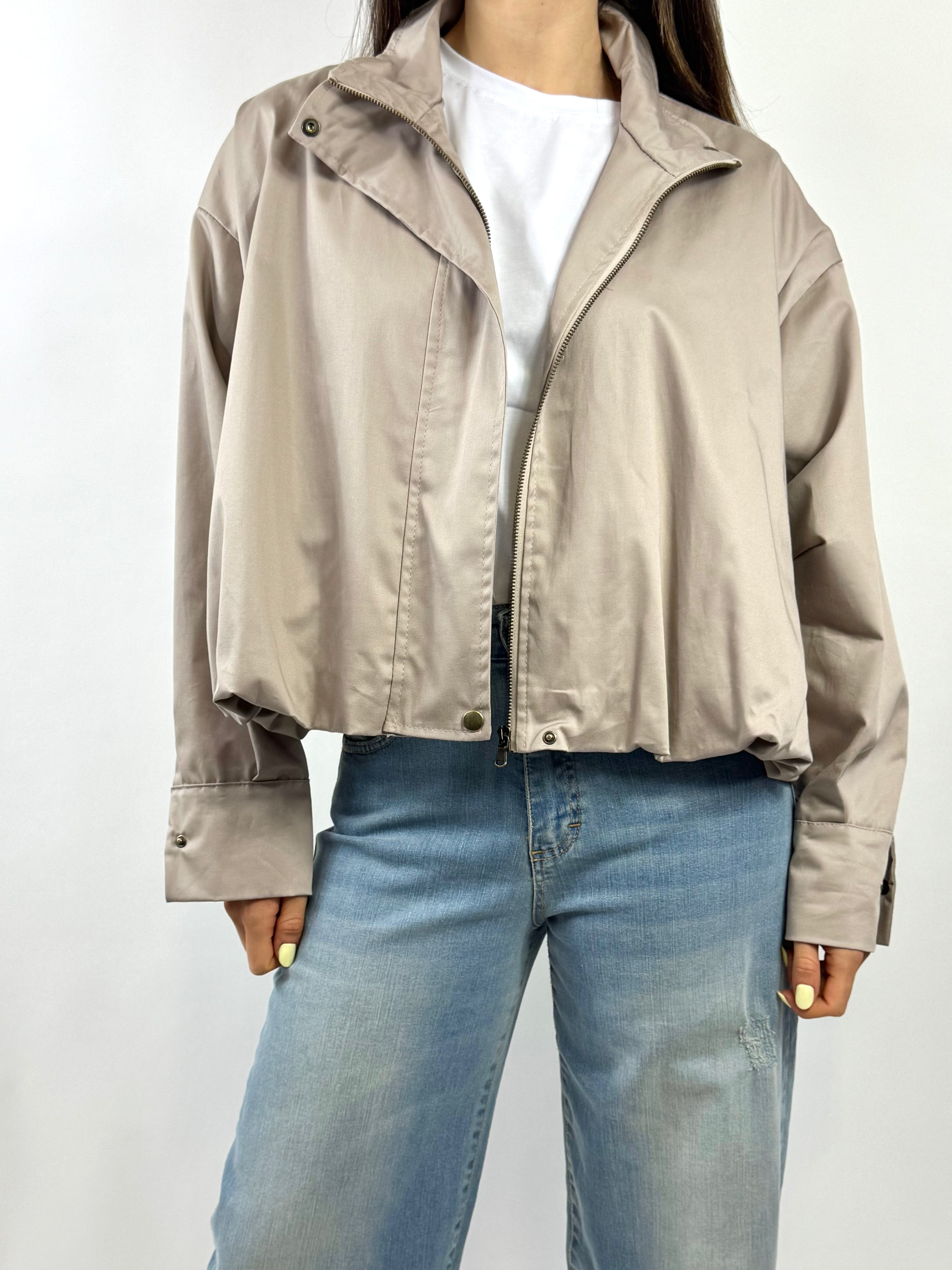 CECILE BOMBER BEIGE