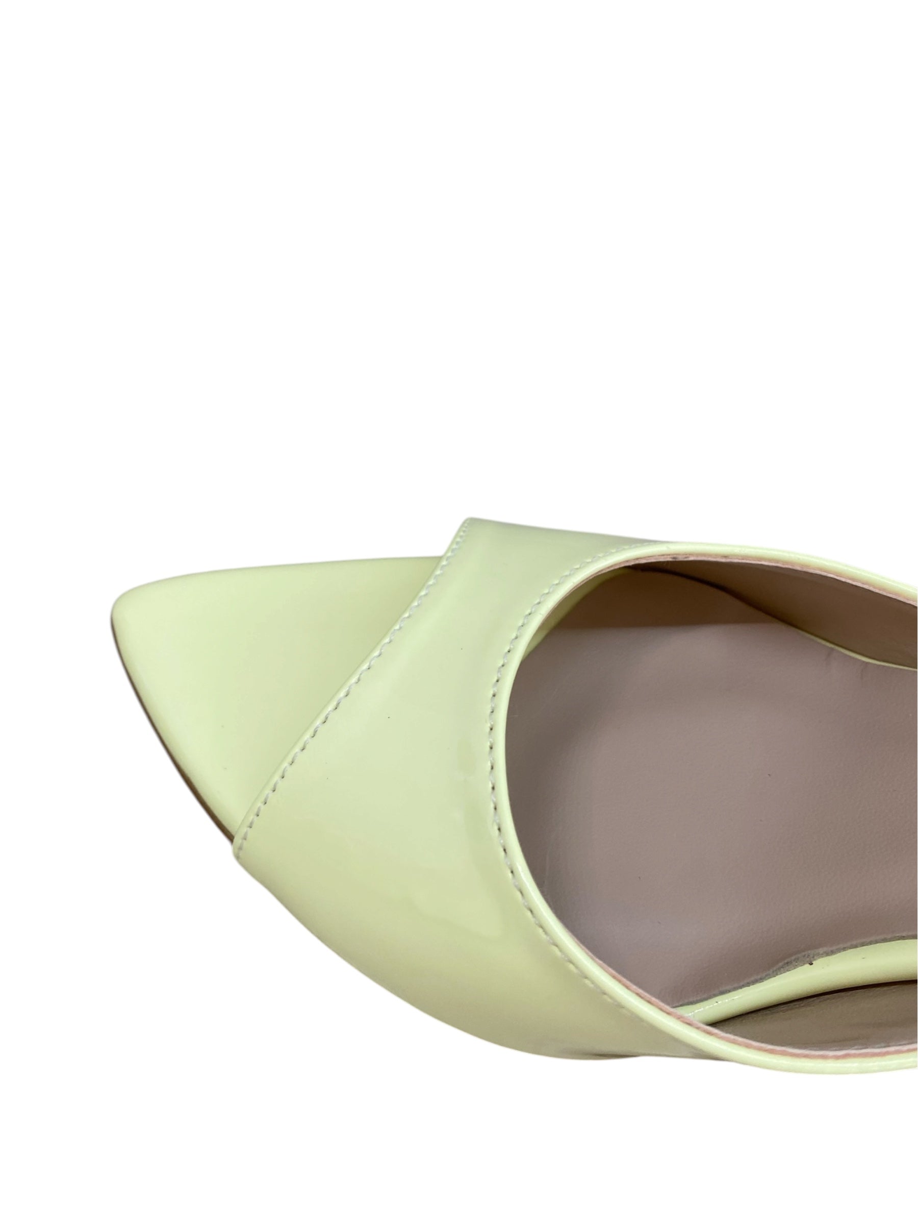 DIVINE FOLLIE CIABATTA CON TACCO VERNICE GIALLO