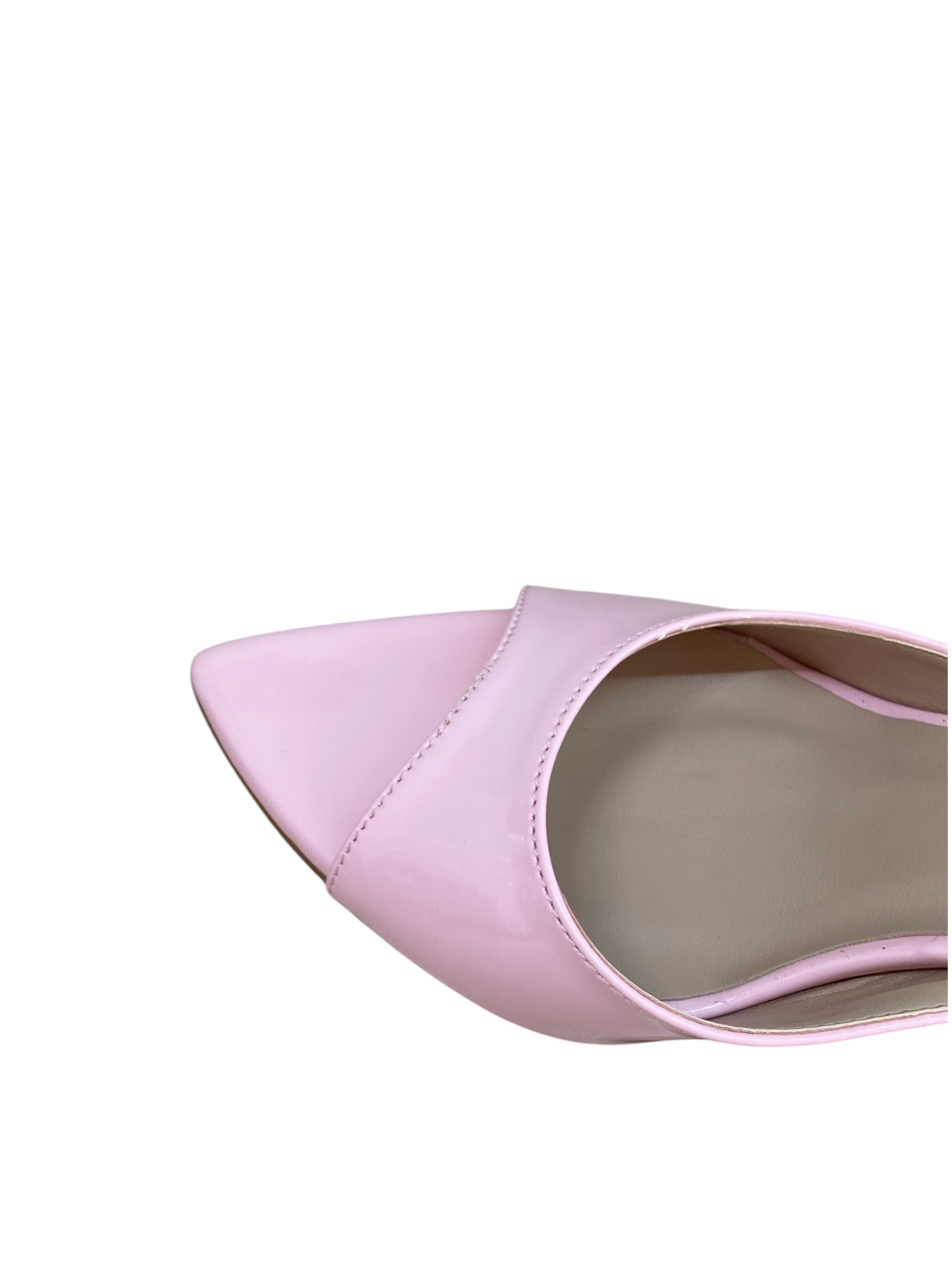 DIVINE FOLLIE CIABATTA CON TACCO VERNICE ROSA