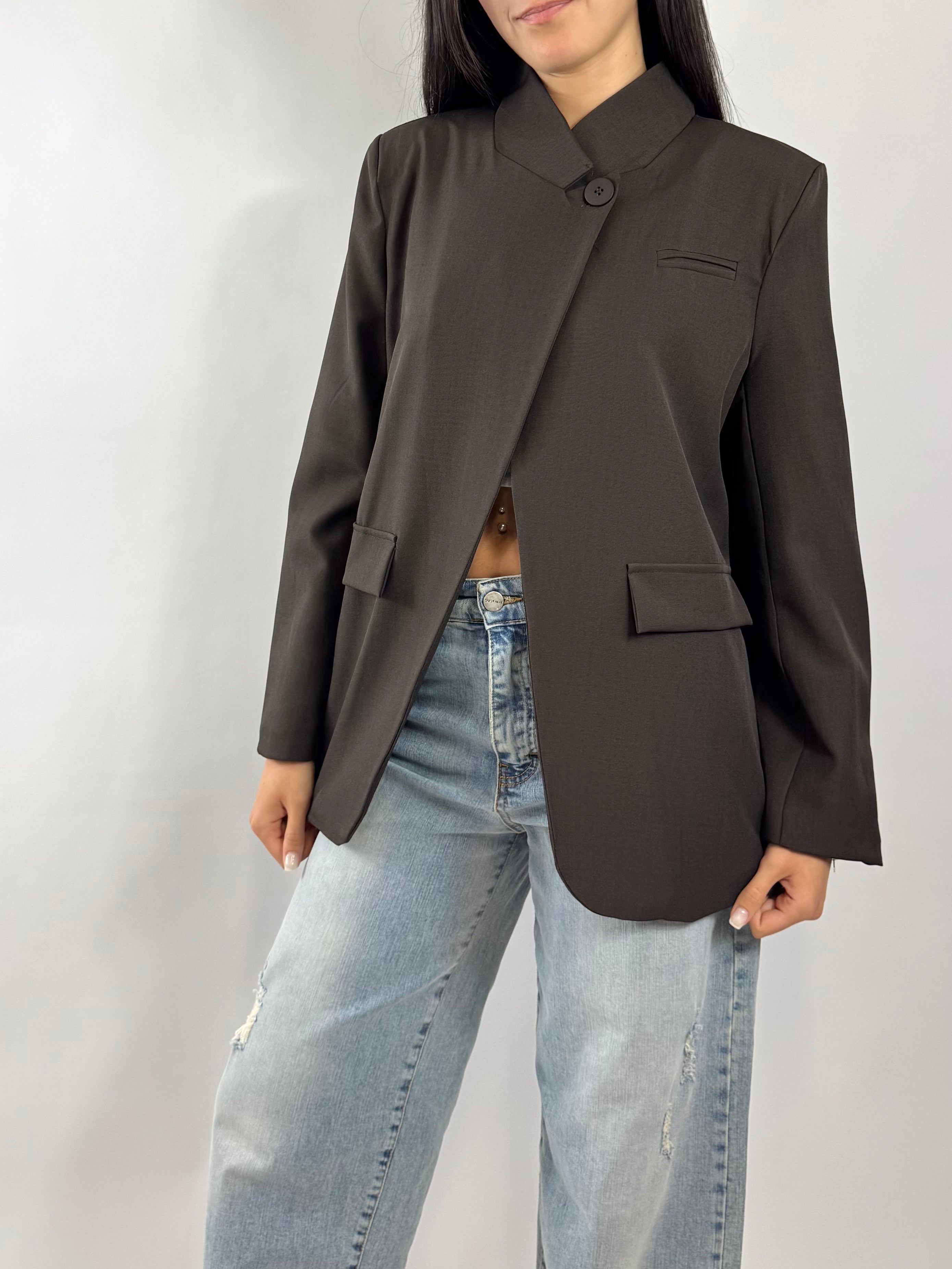 CECILE BLAZER COLLO ALTO MORO